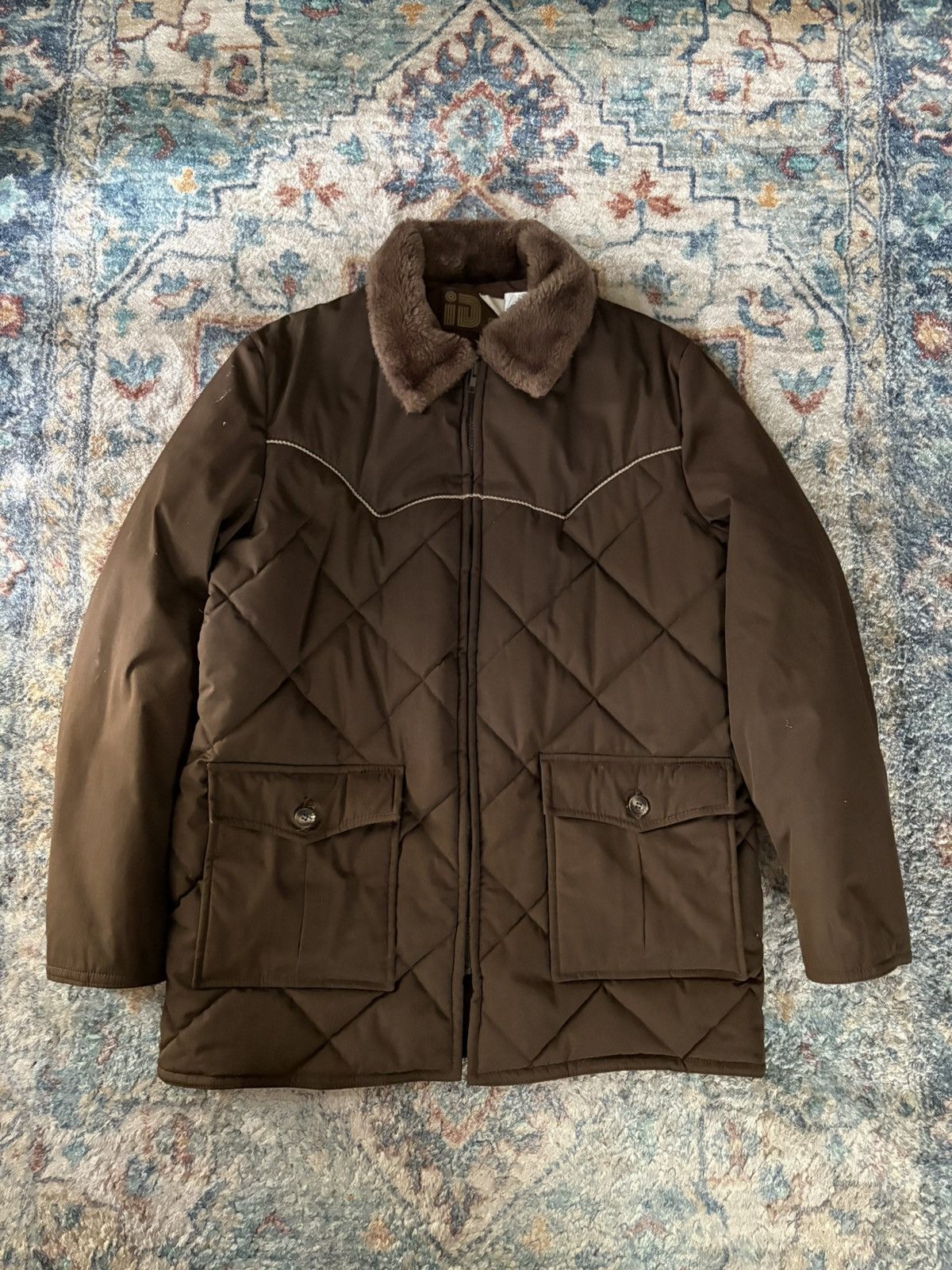 Vintage Vintage 80s Rice Sportswear Puffer Zip-up Jacket Size XL Size XL / US 12-14 / IT 48-50 - 1 Thumbnail