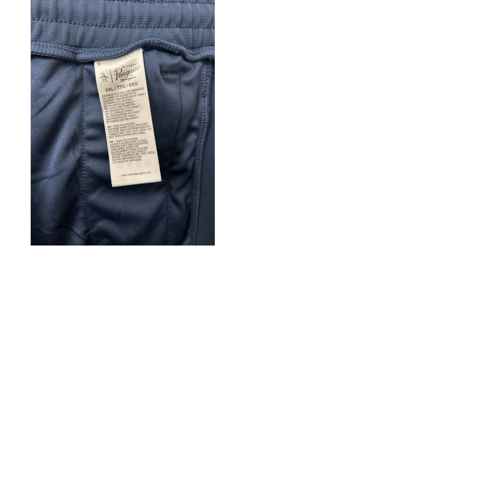 Original Penguin Original Penguin Sport Pants Mens 2XL Blue Jogger Track athletic Performance Stretch NWT Size US 39 - 9 Thumbnail