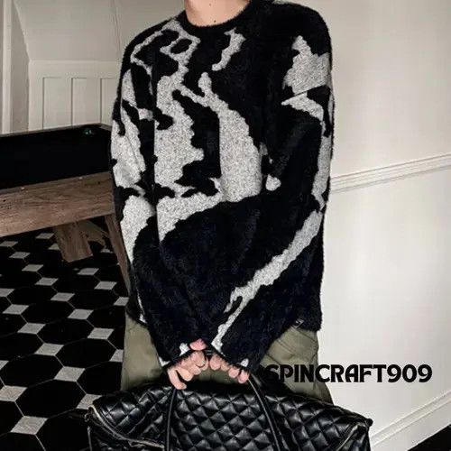 Aran Isles Knitwear Graphic y2k Style Striped Knit Sweater Size US L / EU 52-54 / 3 - 4 Thumbnail