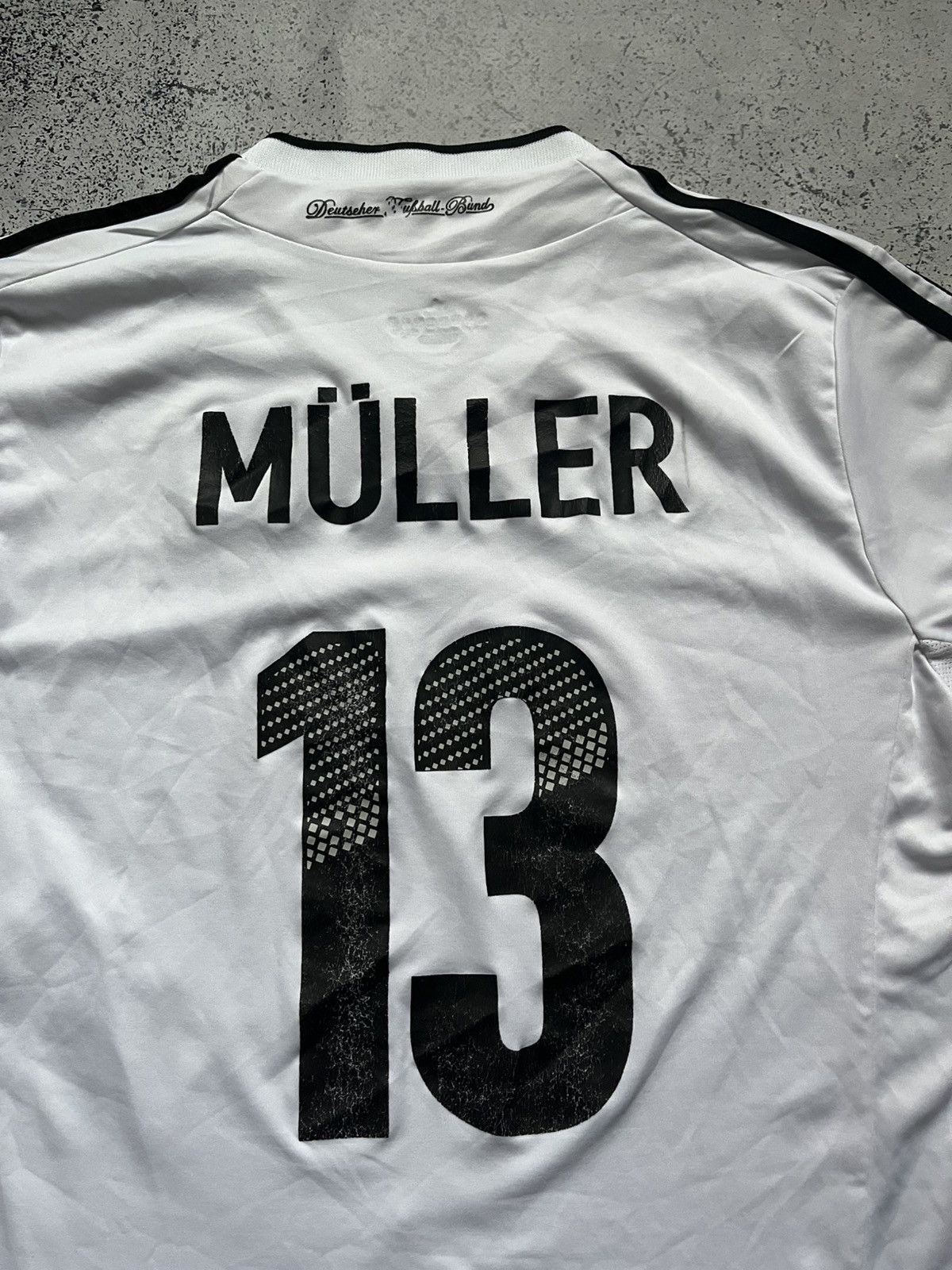 Vintage MULLER Adidas Germany 2011 Soccer Jersey Football Tee Y2K Size US L / EU 52-54 / 3 - 3 Thumbnail