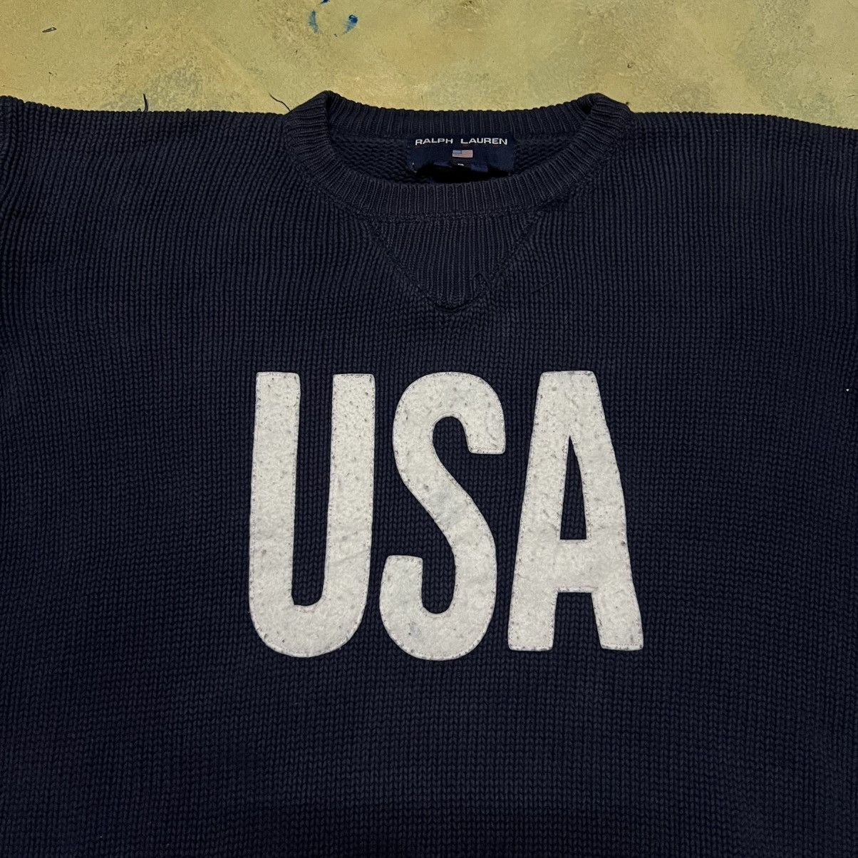 Polo Ralph Lauren Polo Ralph Lauren USA Big Logo Knitwear Size US M / EU 48-50 / 2 - 2 Thumbnail