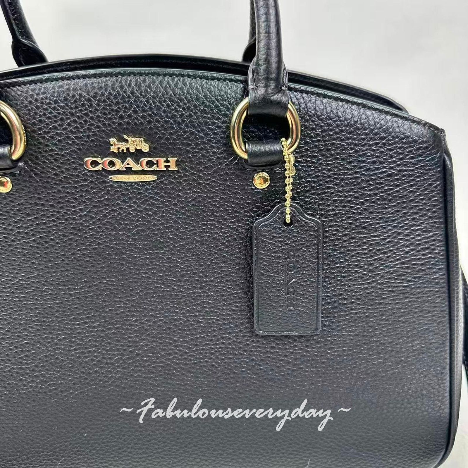 Coach Coach Savannah Carryall Bag Crossbody In Leather/Gold/Black Size ONE SIZE - 5 Thumbnail