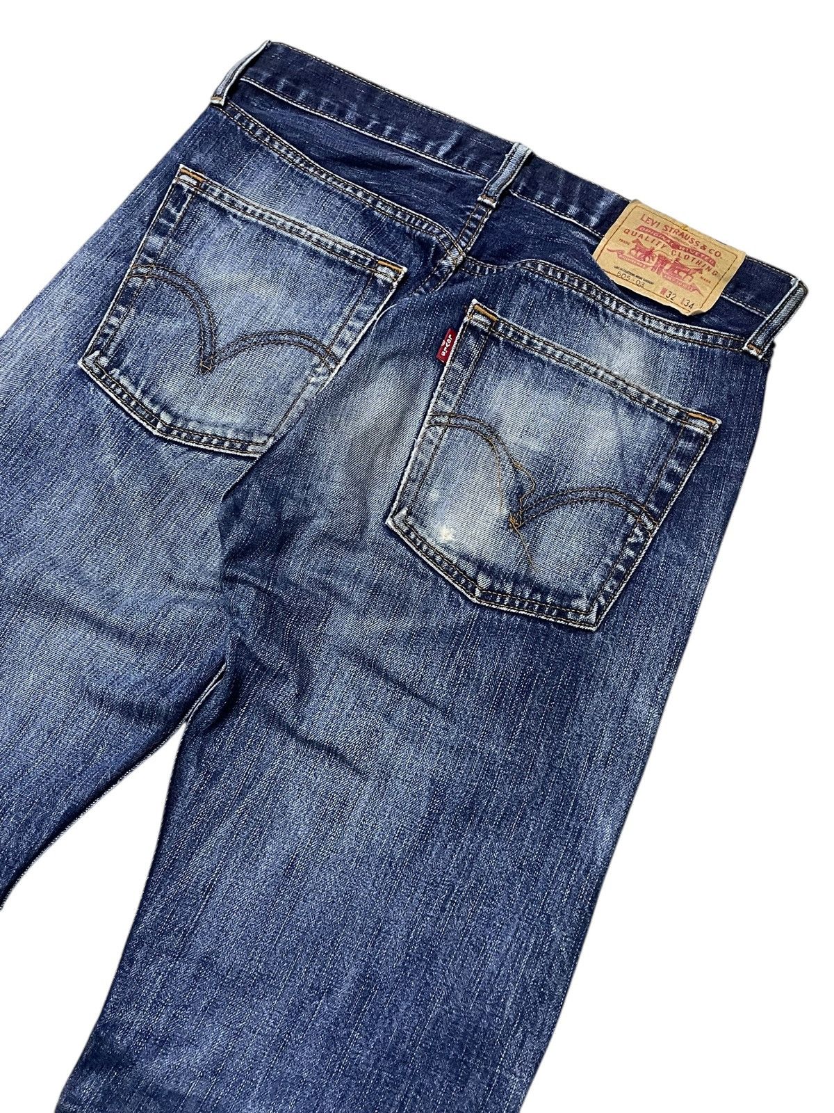 Levi's × Vintage Vintage Levis 505 Distressed Aging Loose Jeans Size US 31 - 12 Thumbnail