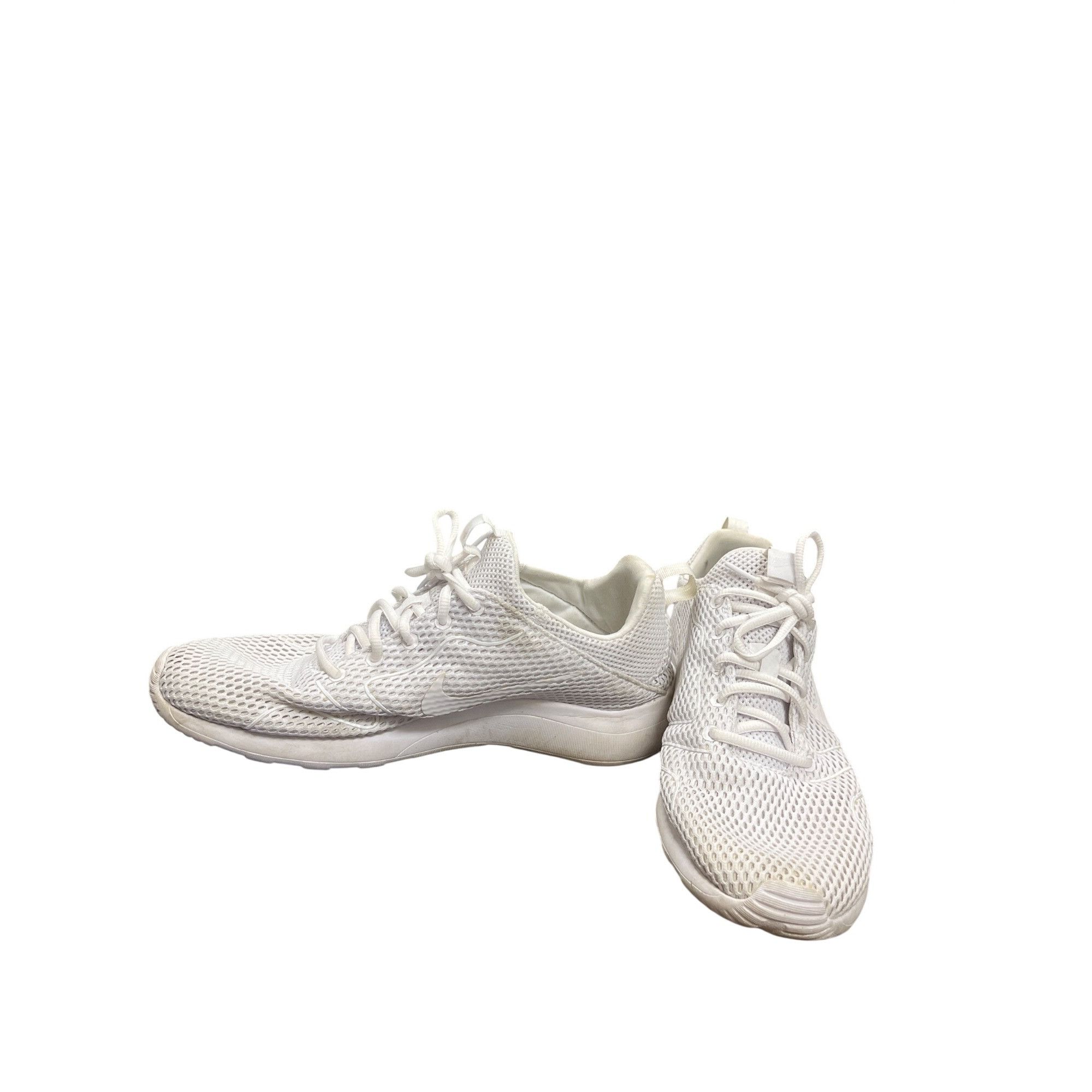 Nike Nike Mens white mesh walking running sneakers 844838-100 Sz Size US 12 / EU 45 - 2 Thumbnail