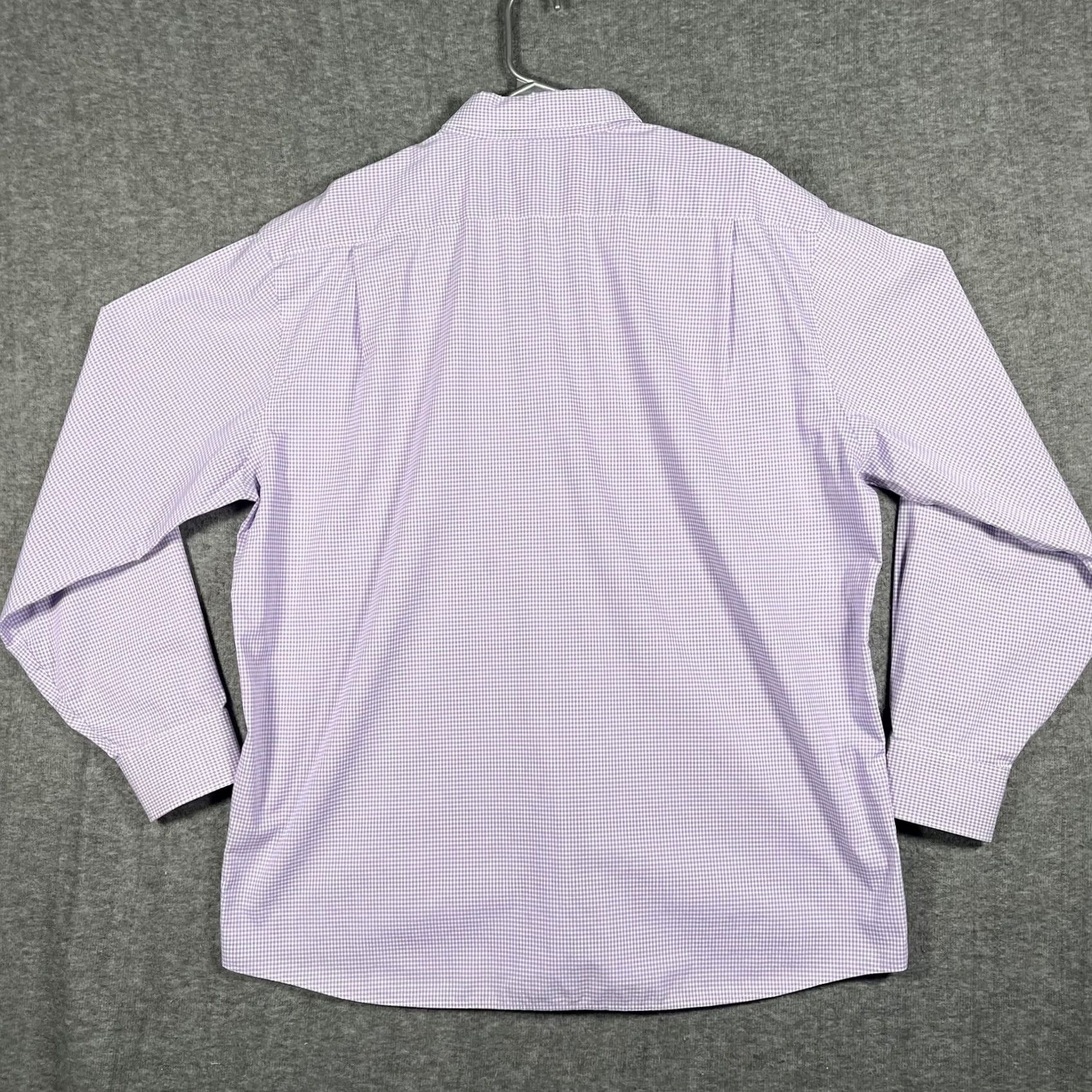 Tommy Hilfiger Tommy Hilfiger Shirt Mens 2XL Purple Gingham Dress Button-Down Wrinkle Free Size 48R - 2 Thumbnail