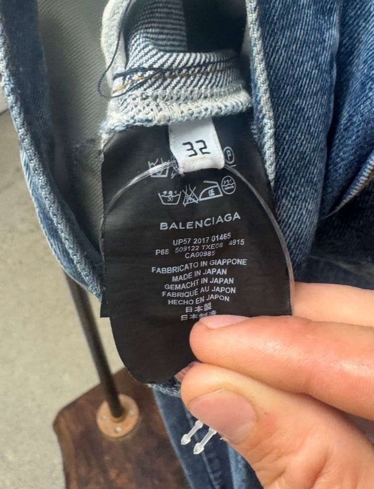 Balenciaga Balenciaga ‘Washed Blue’ Faded Bootcut Denim Size US 32 / EU 48 - 5 Thumbnail