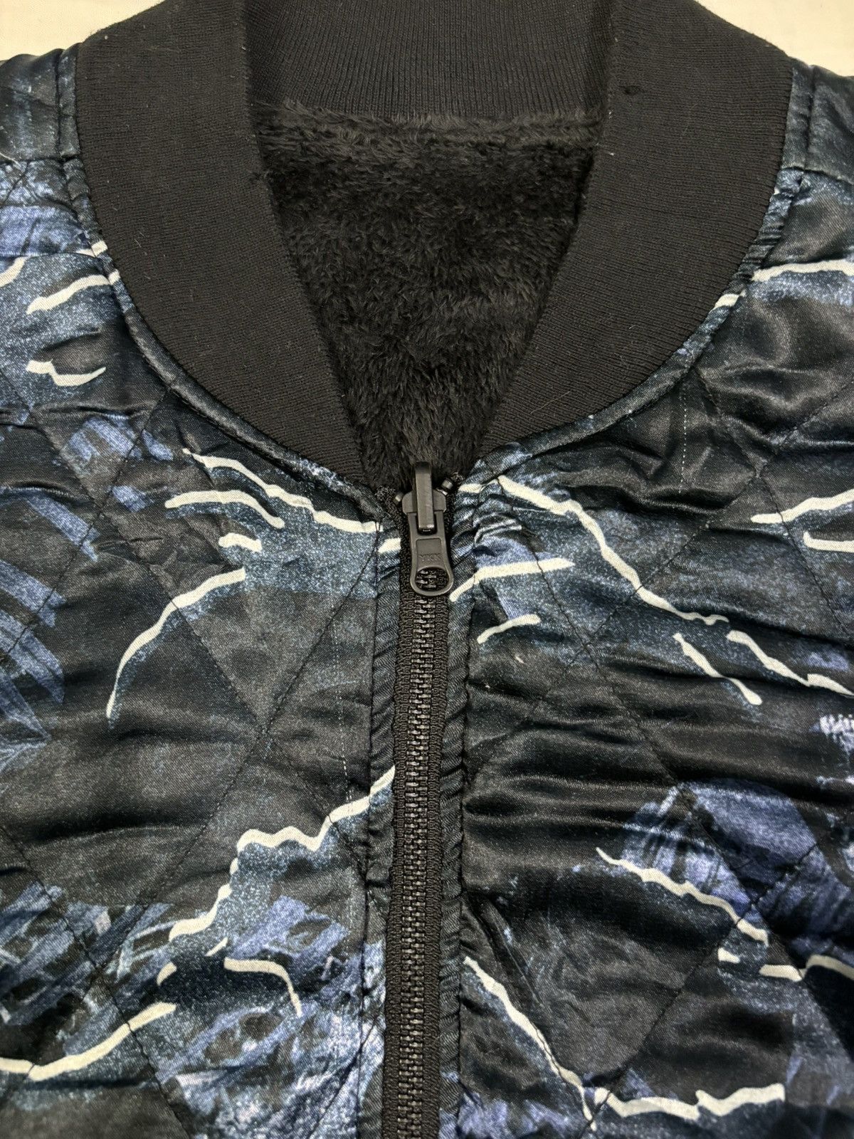 Other Vintage Paradox Reversible Fleece Quilted Bomber Jacket Size US M / EU 48-50 / 2 - 6 Thumbnail