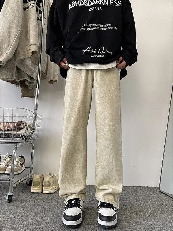 Japanese Brand Retro loose wide leg zipper jeans Size US 32 / EU 48 - 5 Thumbnail