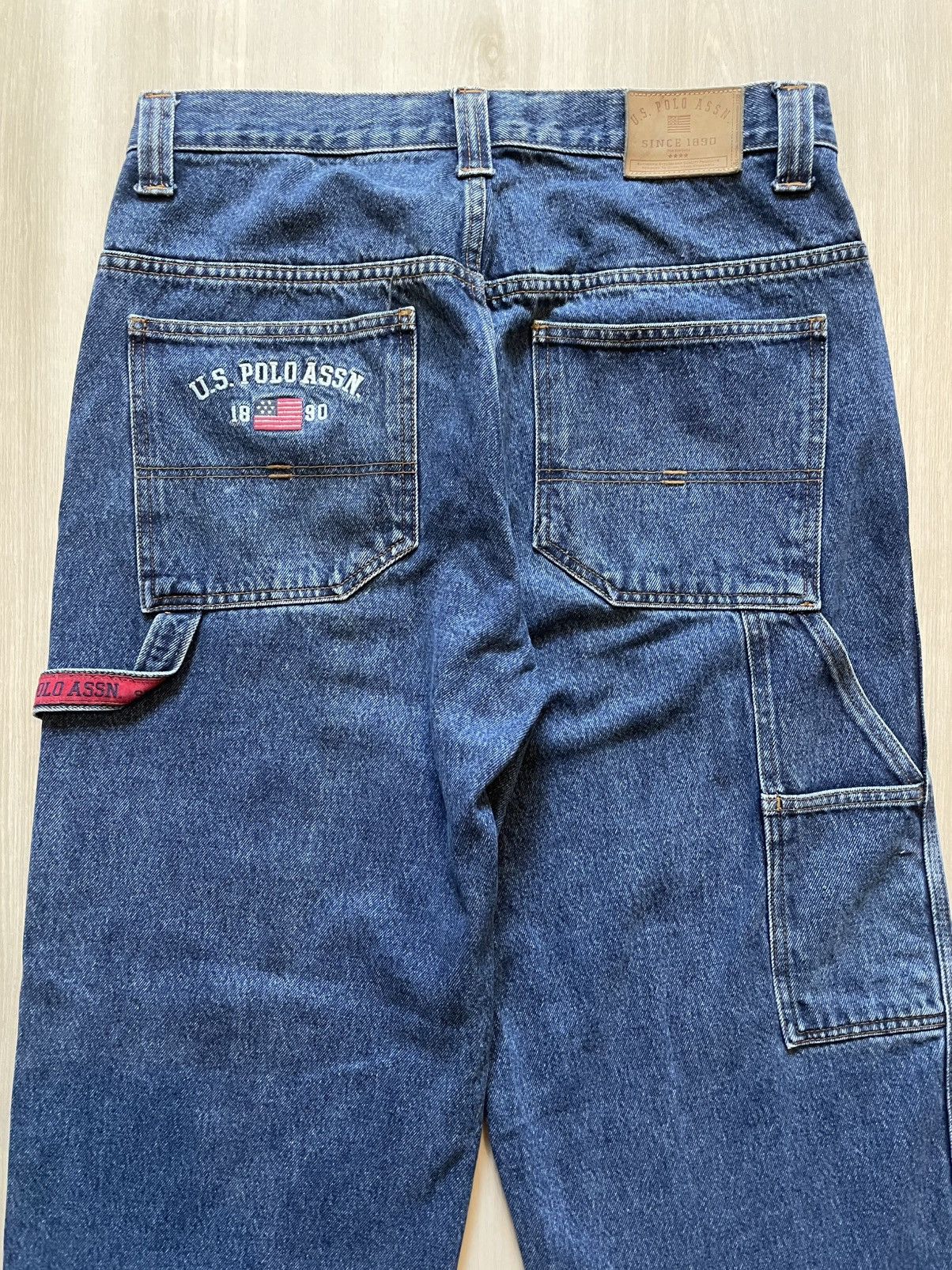 U.S. Polo Assn. Vintage US Polo Assn Carpenter Jeans Sz 32x30 Baggy Size US 32 / EU 48 - 1 Thumbnail