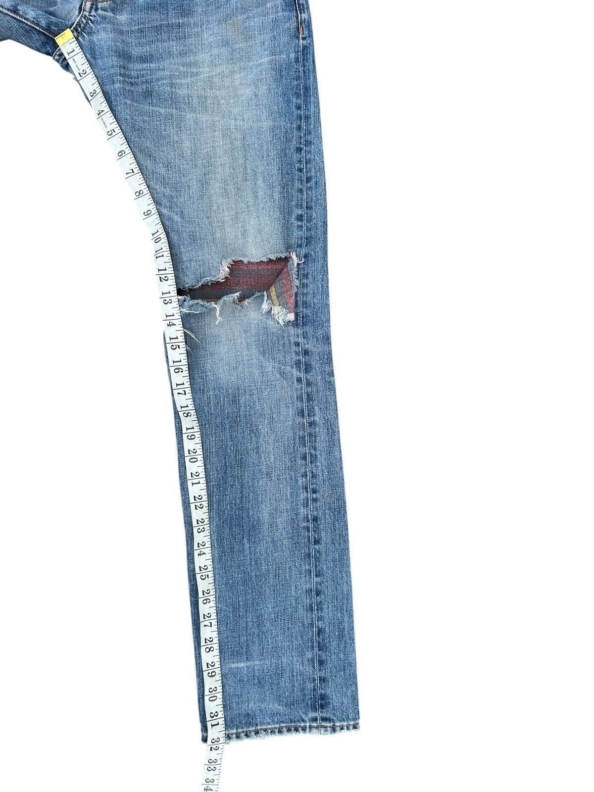 Kapital Vintage Takeo Kikuchi Japanese Distressed Denim Jeans Size US 32 / EU 48 - 21 Thumbnail