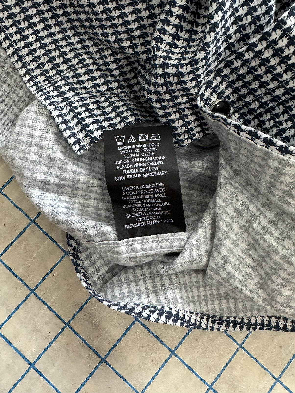 Karl Lagerfeld Karl Lagerfeld Pearl Snap Button Up Shirt Size XL Size US XL / EU 56 / 4 - 10 Thumbnail