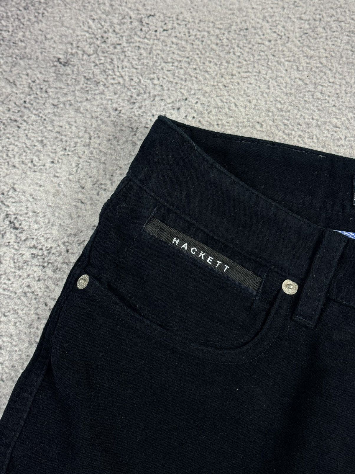 Hackett HACKETT London Velour Cotton Navy Blue Chino Pants Trousers Size US 31 - 11 Thumbnail