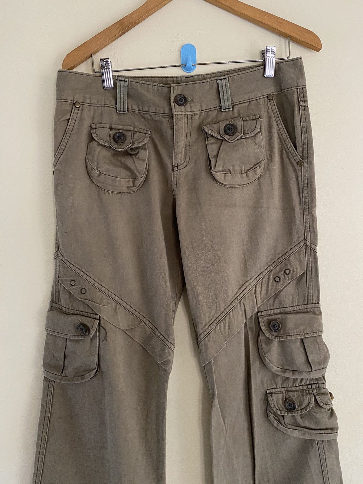 Hysteric Glamour 🔥 Rare Design Travis Scott Tactical Multi Pocket Brown Army Size US 31 - 5 Thumbnail