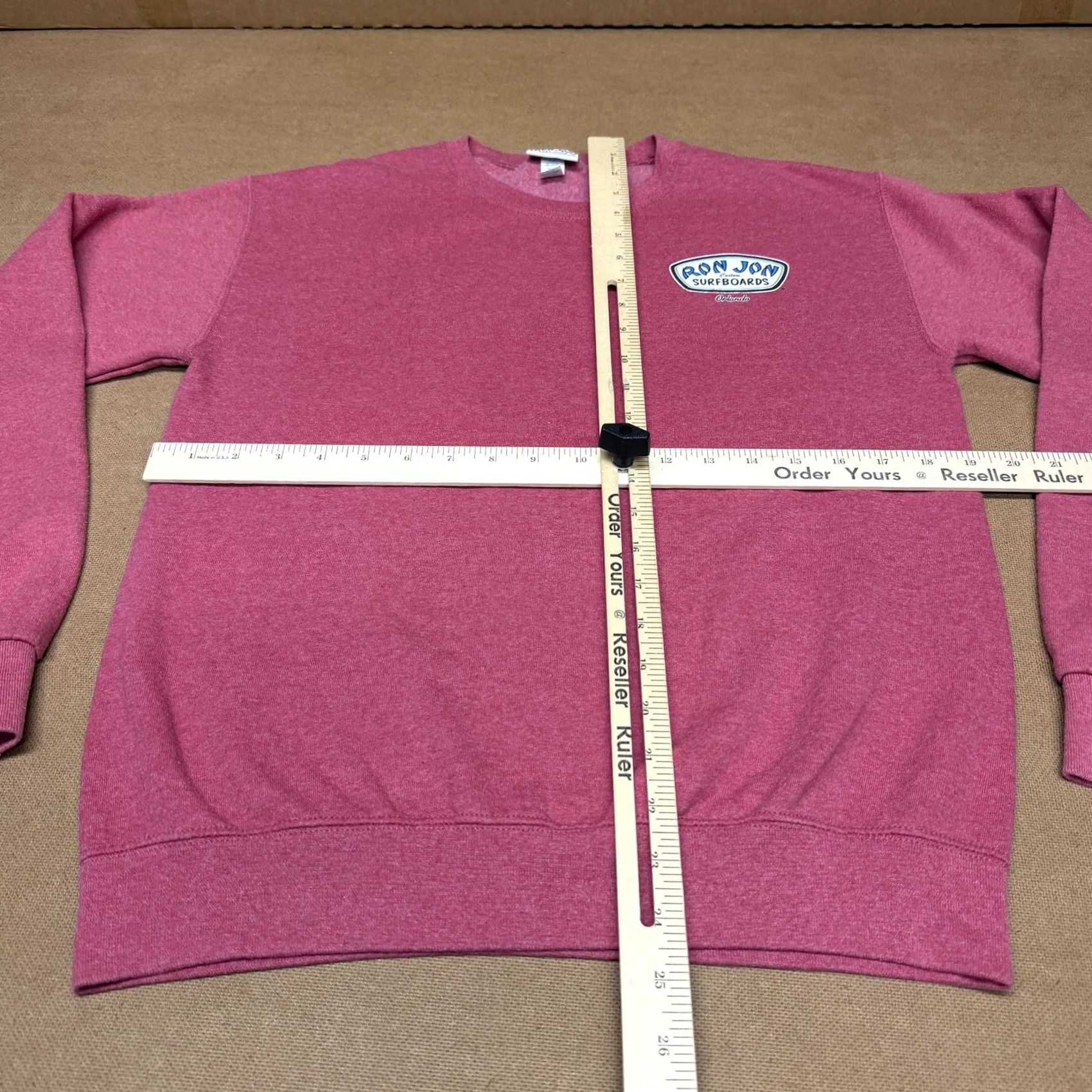 Pinko Ron Jon Sweatshirt Mens Small Pink Graphic Pullover Beach Orlando Surfboards Size US S / EU 44-46 / 1 - 5 Thumbnail