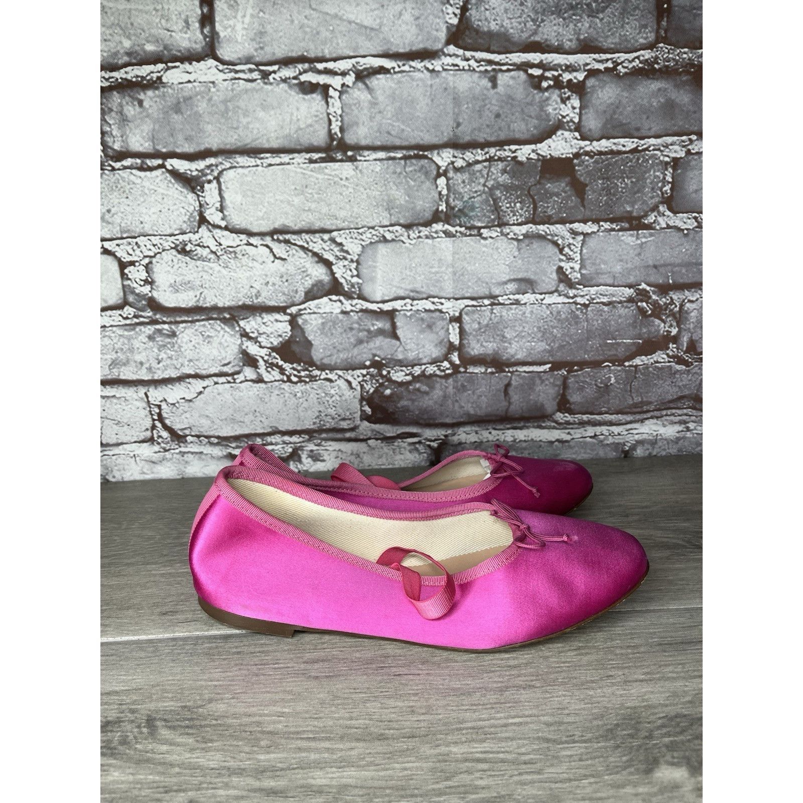 J.Crew J.Crew Factory Hot Pink Satin Silk MJ Strap Ballet Flats Wom Size US 7.5 / IT 37.5 - 11 Thumbnail