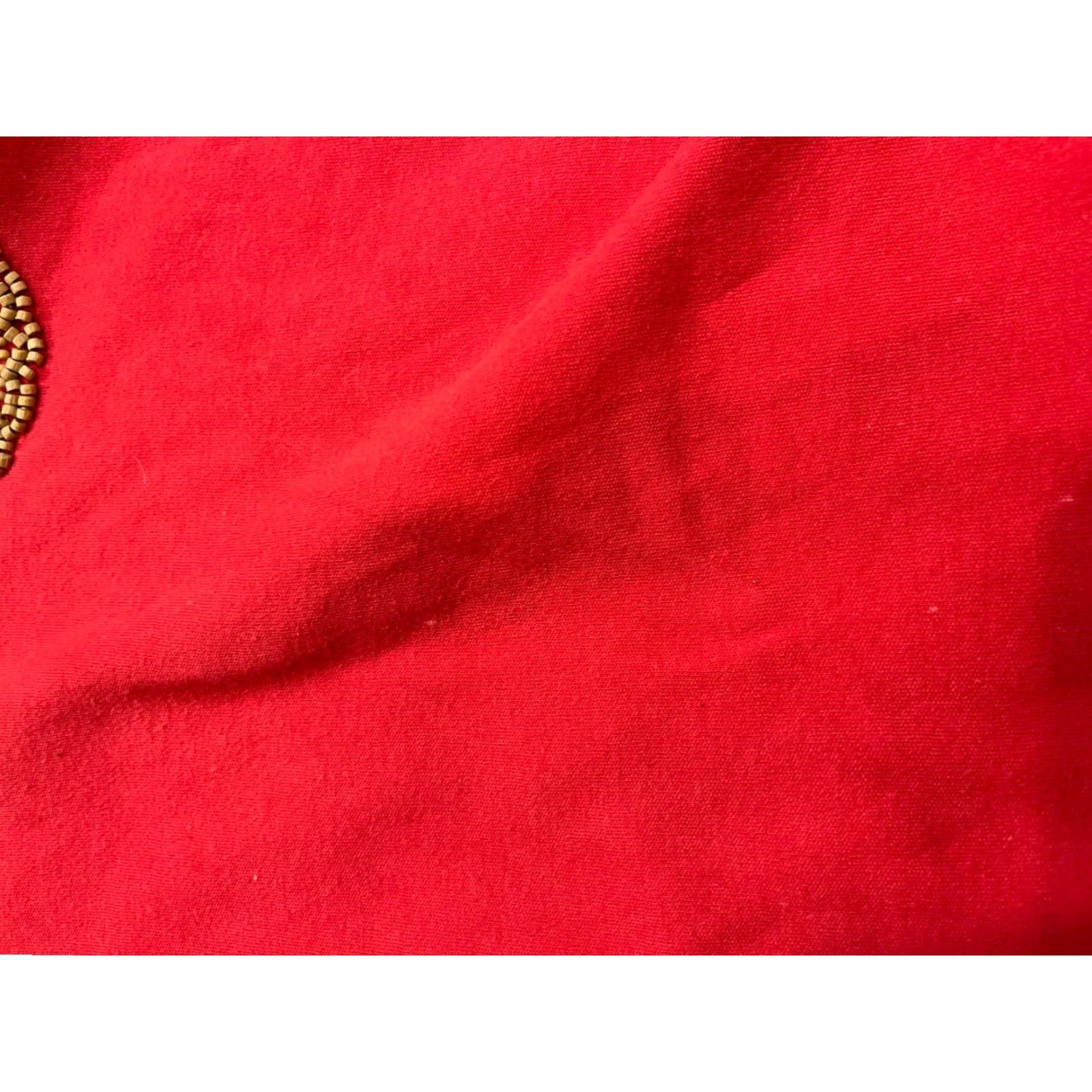 Vintage VINTAGE? No. CORAL BAY Shirt Womens XL Red Short Sleeve Beaded Top Size XL / US 12-14 / IT 48-50 - 7 Thumbnail