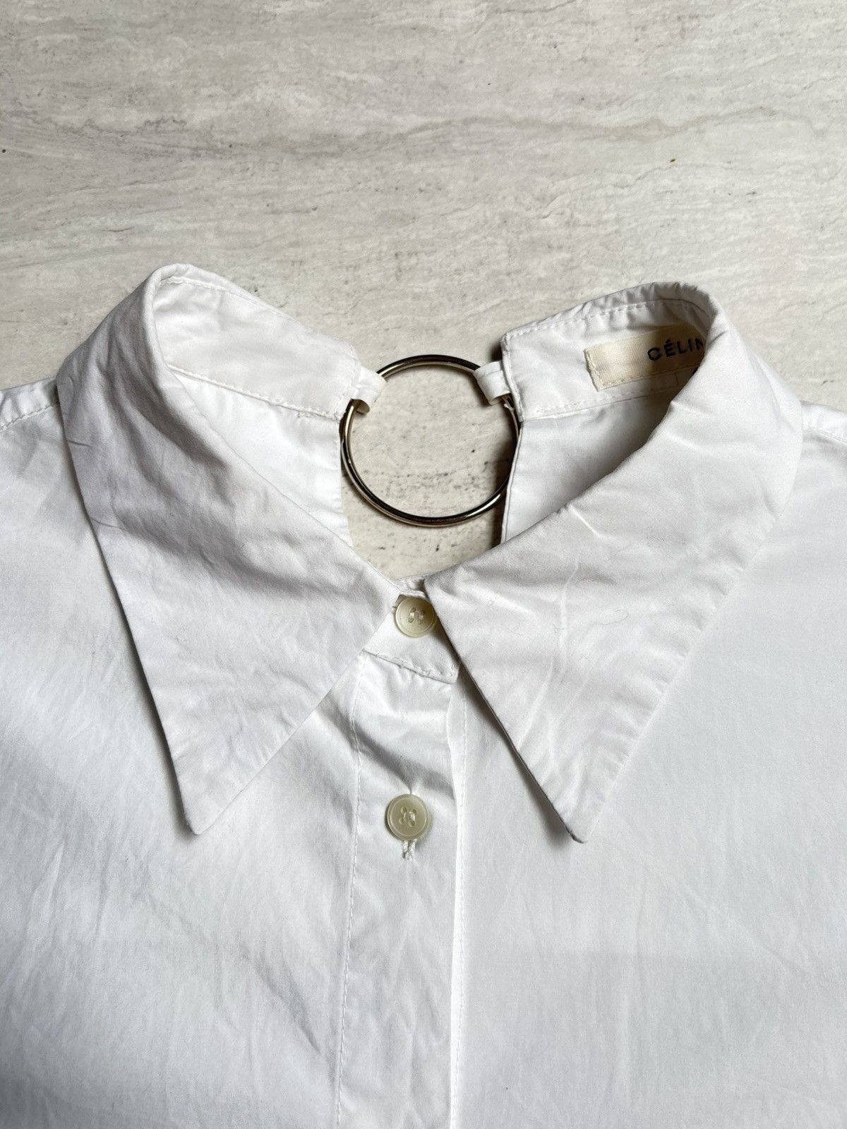 Celine CELINE White Shirt Size US XS / EU 42 / 0 - 5 Thumbnail