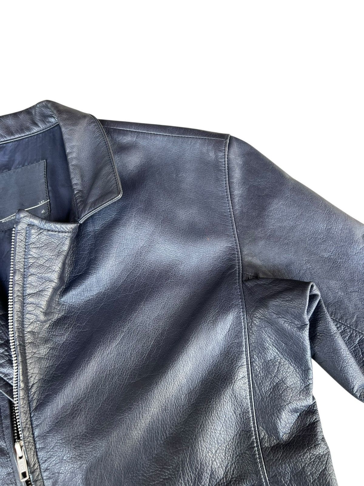 Lad Musician Lad Musician Patina Stains Dark Blue Leather Jacket Size US S / EU 44-46 / 1 - 9 Thumbnail