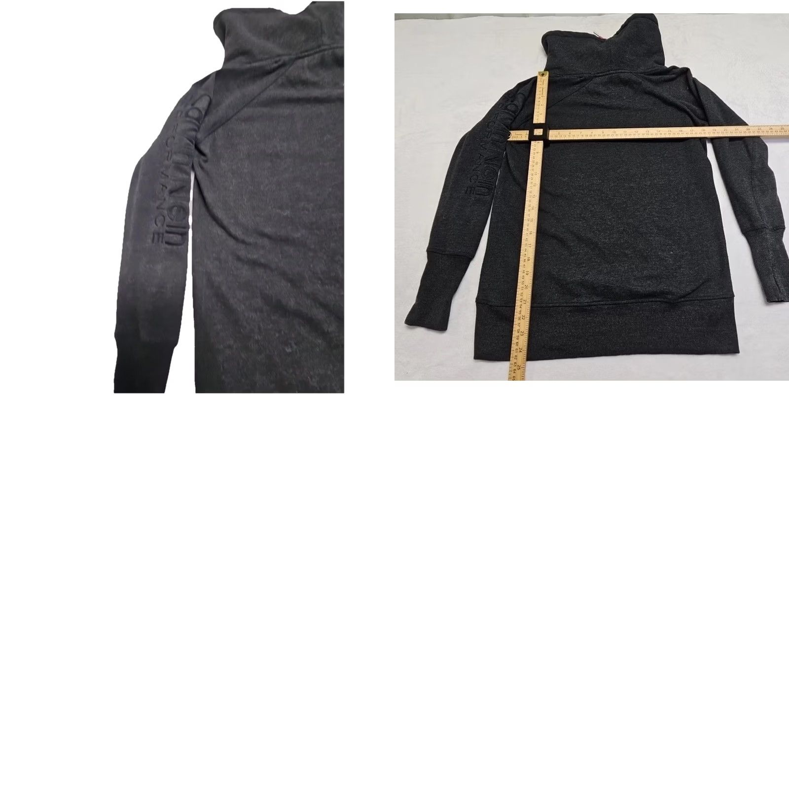 Calvin Klein Calvin Klein Performance Hoodie Womens M Gray Pink Mock Neck Pullover Logo Pockets Lightweight Activewear Size M / US 6-8 / IT 42-44 - 8 Thumbnail