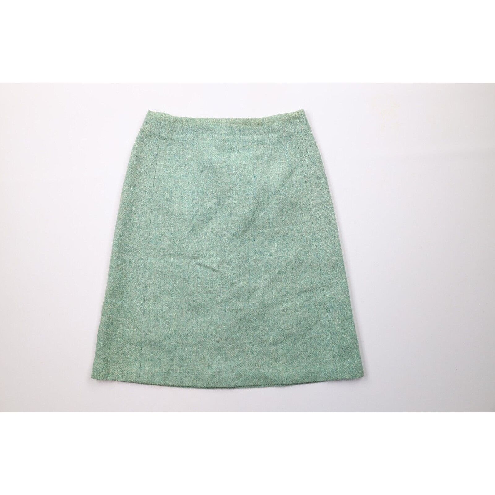 Vintage Vintage 60s 70s Streetwear Wool Tweed Pencil Skirt Size 26" / US 2 / IT 38 - 1 Thumbnail