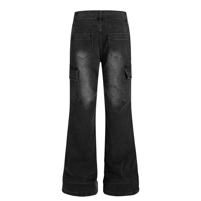 Vintage American high-street patchwork low-rise flared jeans Size US 32 / EU 48 - 2 Thumbnail