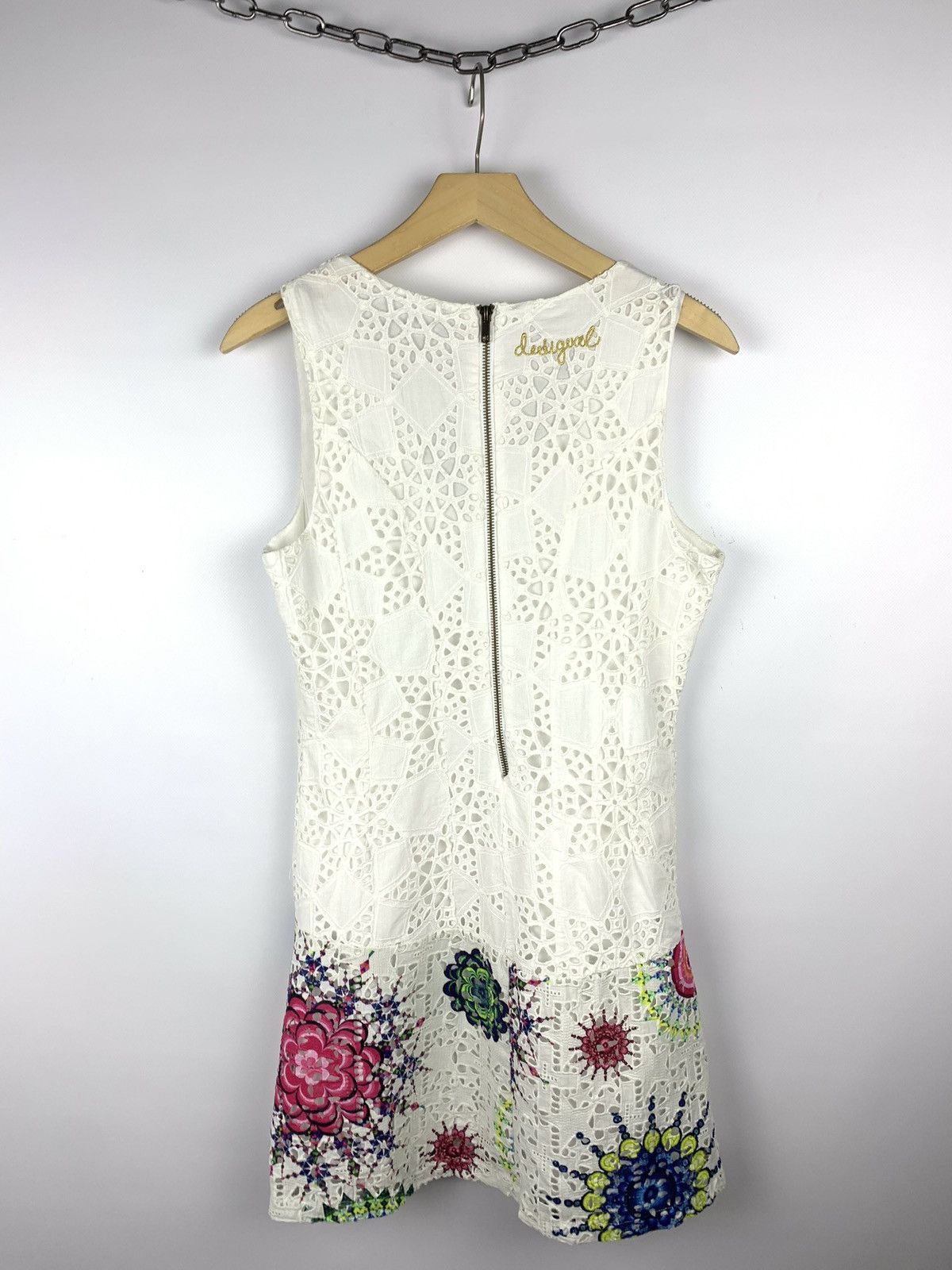 Desigual Vintage Desigual Crochet Mini Dress Women’s Size 38 White Size XS / US 0-2 / IT 36-38 - 6 Thumbnail