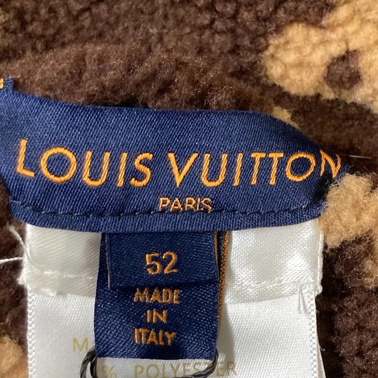 Louis Vuitton 2000’s Reversible Cacoon Monogram Fleece Jacket Size US L / EU 52-54 / 3 - 4 Thumbnail