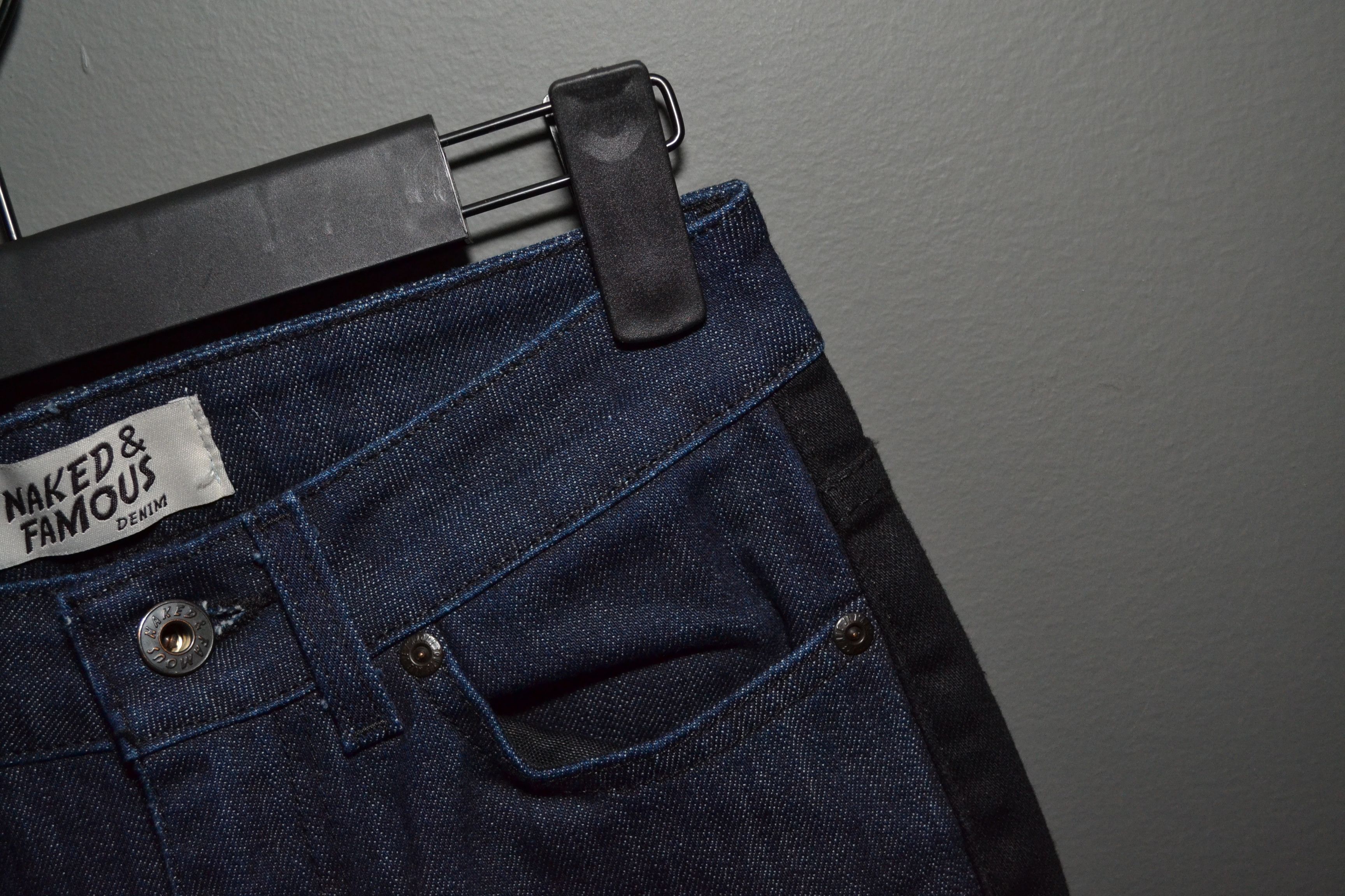 Naked & Famous Naked & Famous Power Stretch Indigo Black Denim Skinny 25 Size 25" / US 0 / IT 36 - 5 Thumbnail