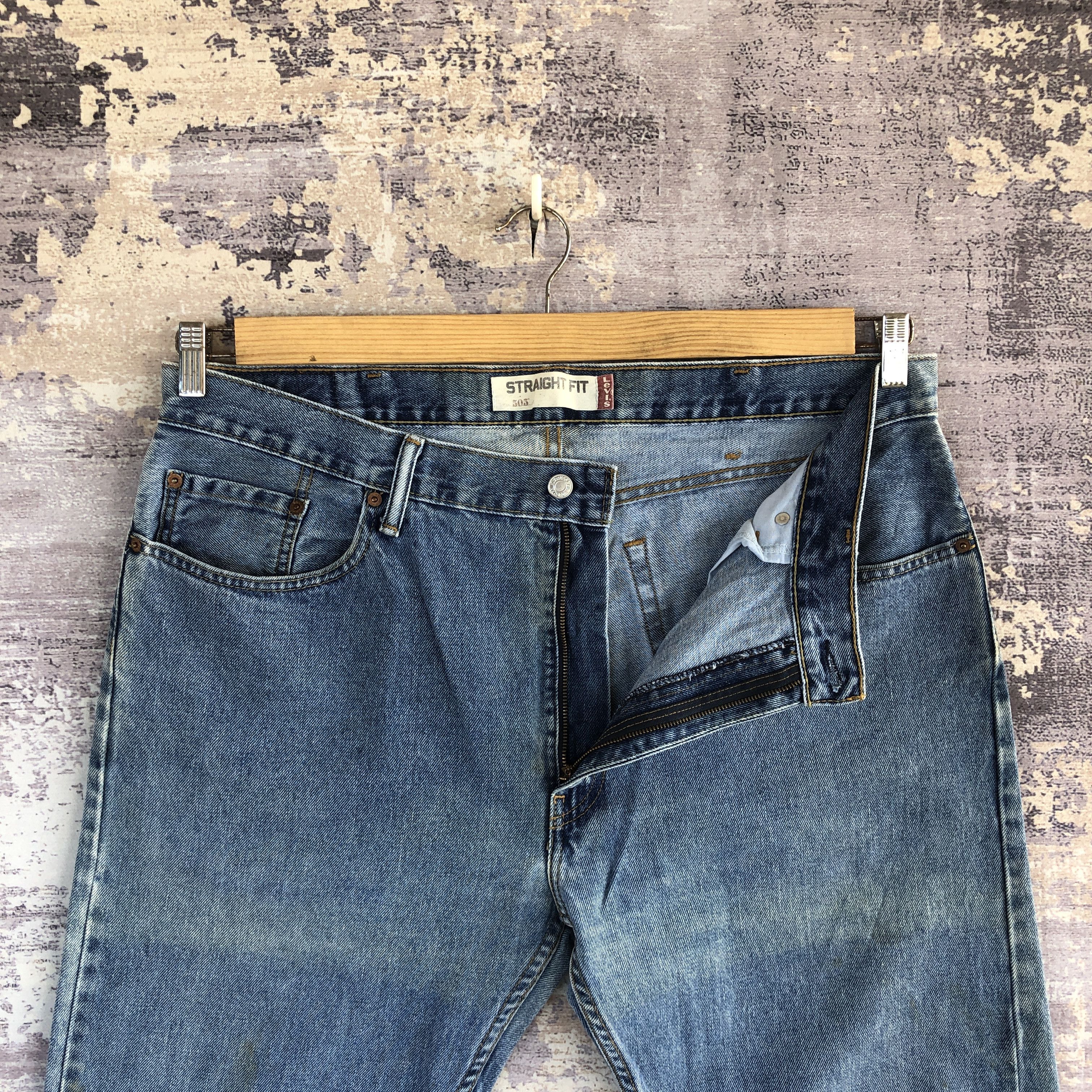 Levi's Vintage 90's Levis 505 Faded Jeans Levi's Straight Denim Size US 38 / EU 54 - 6 Thumbnail