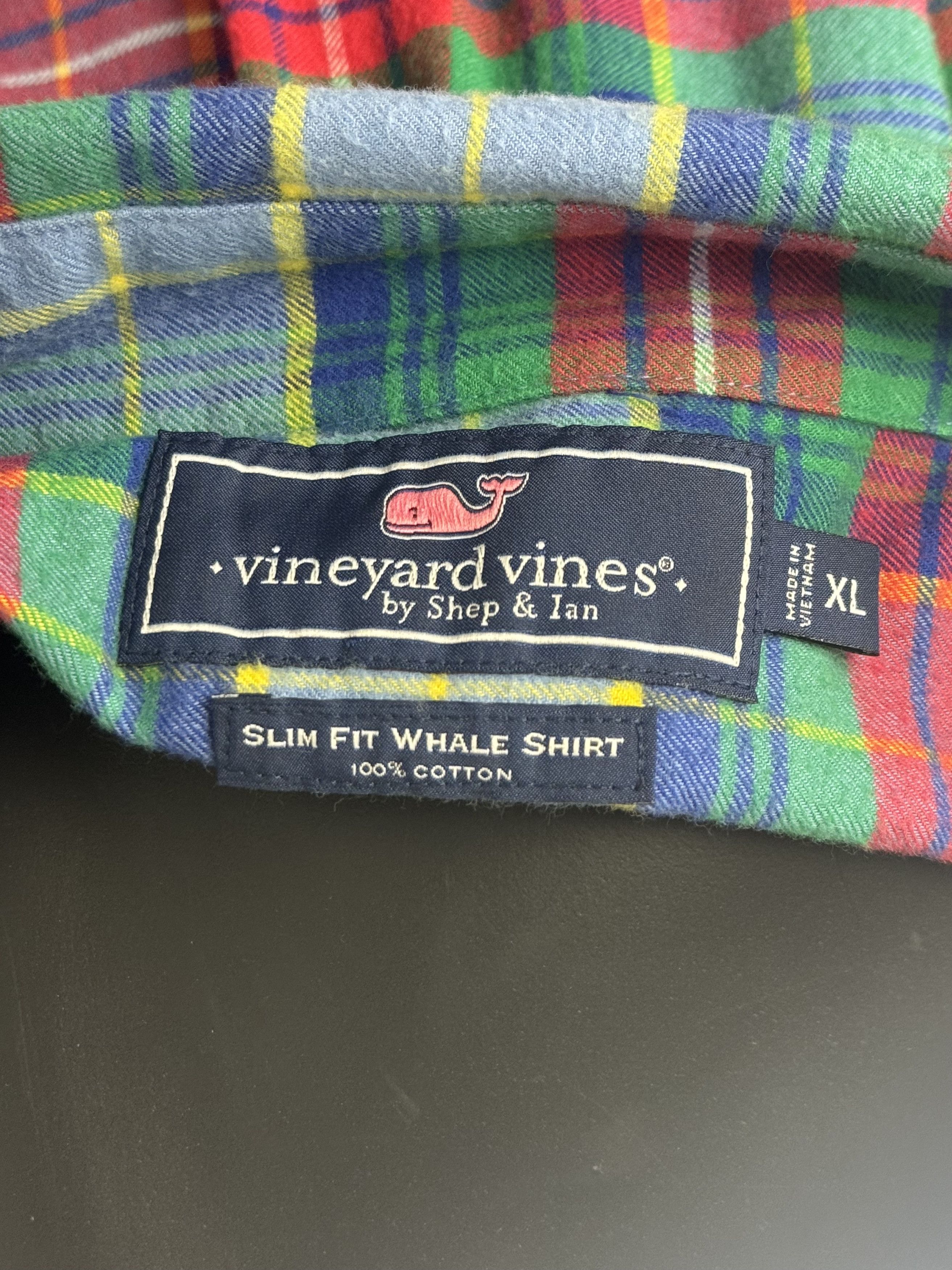 Vineyard Vines Vineyard Vines Slim Fit Multi-Color Plaid Button-Down Shirt Size US XL / EU 56 / 4 - 4 Thumbnail