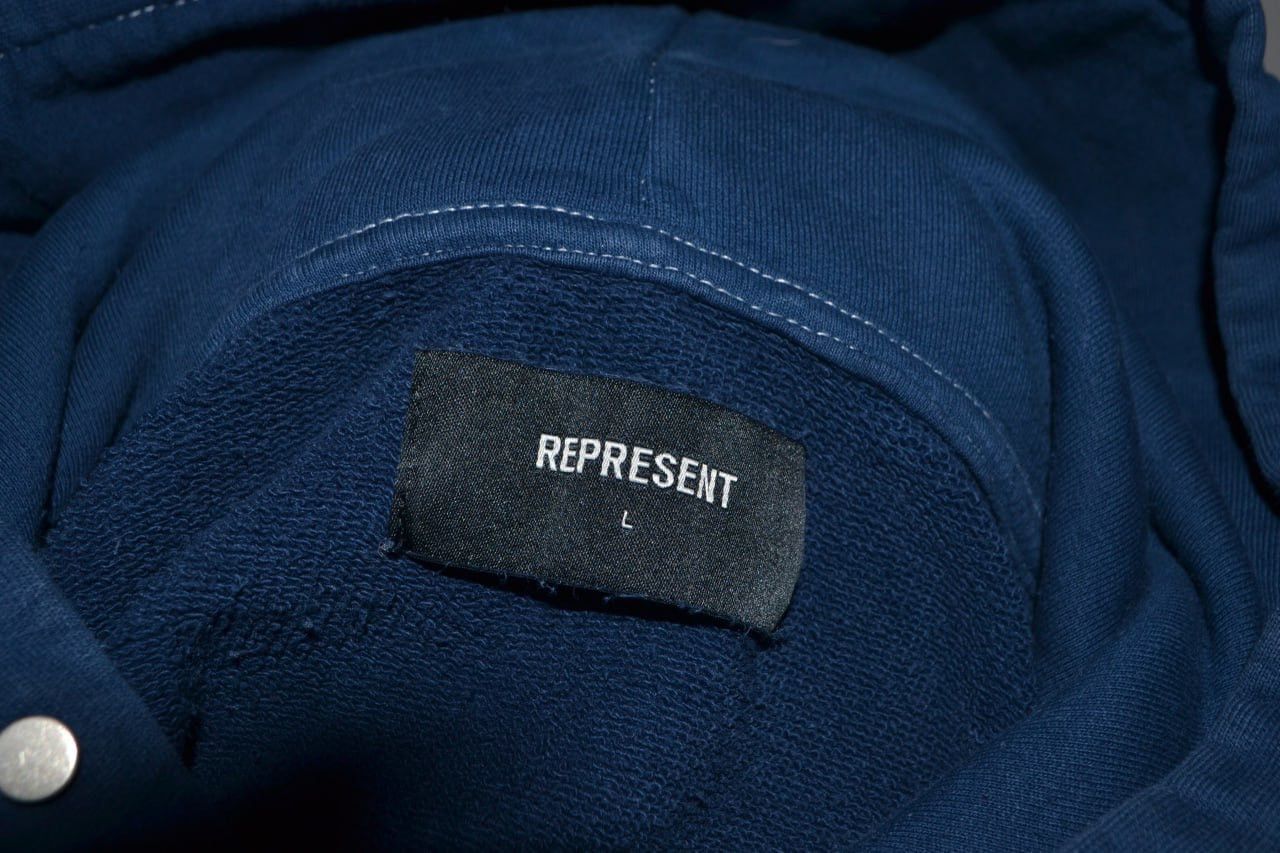 Represent Clo. REPRESENT OWNERS' CLUB MENS BLUE HOODIE HOODED JUMPER SIZE L Size US L / EU 52-54 / 3 - 10 Thumbnail