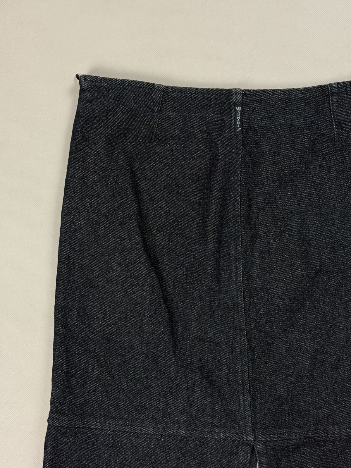 Armani Armani Jeans Vintage 90s Ladies Denim Midi Y2K Skirt Size 32" / US 10 / IT 46 - 7 Thumbnail
