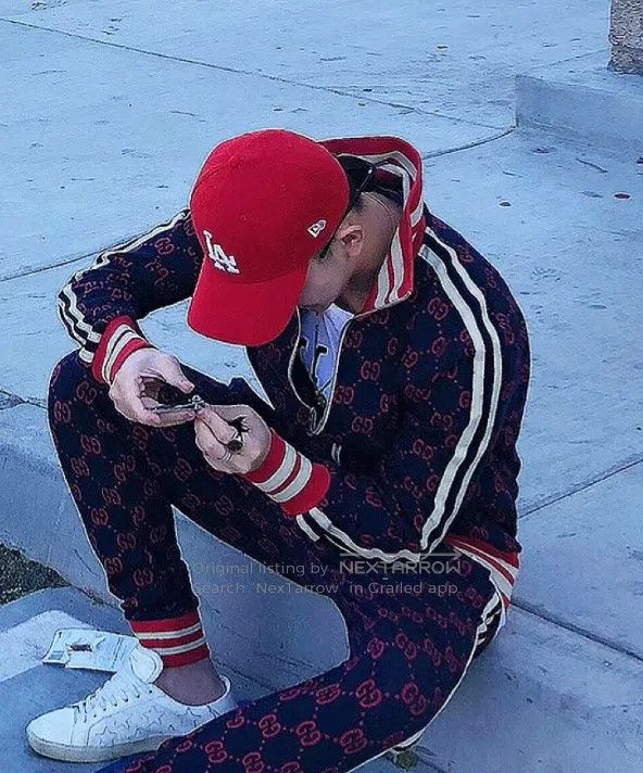 Gucci Gucci Red double G full-print jacket Size US L / EU 52-54 / 3 - 9 Thumbnail