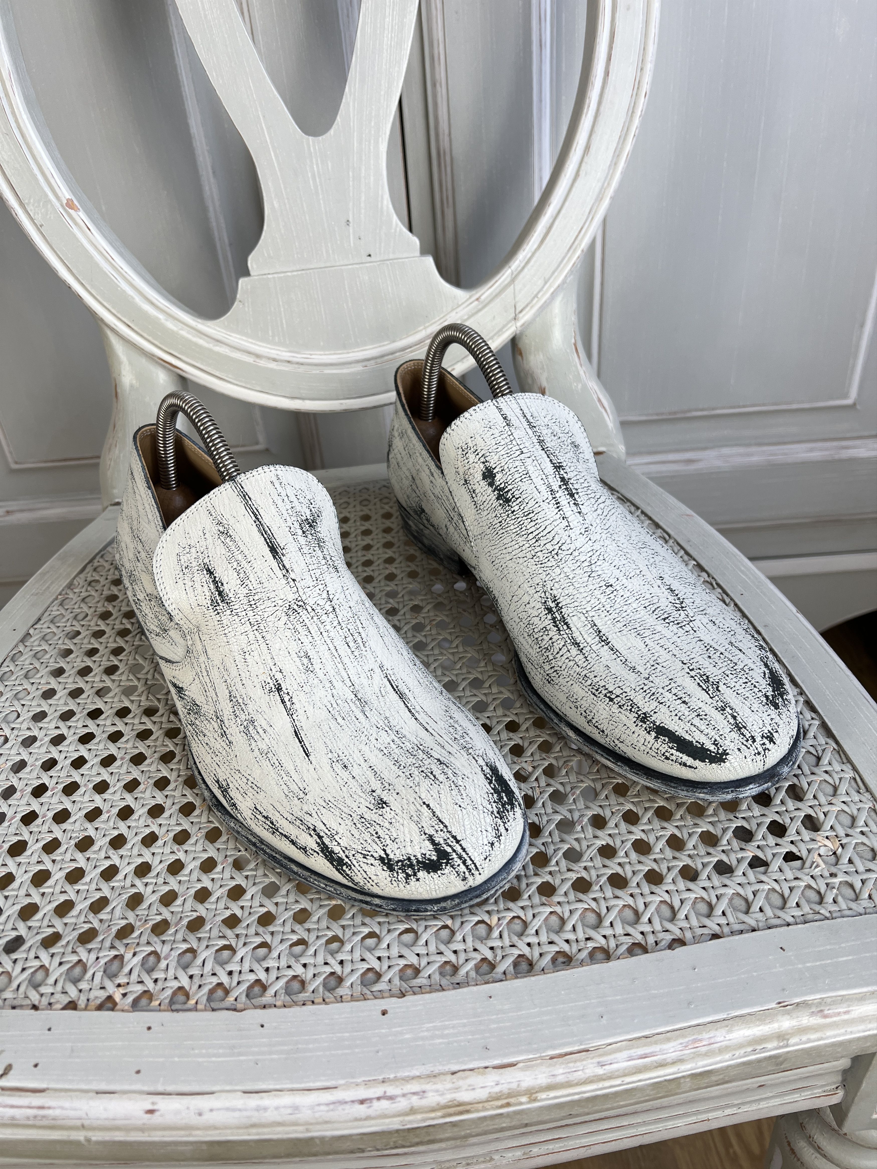 image of H&m x Maison Margiela Vintage Hm Maison Margiela Shoes Boots in White, Men's (Size 7)