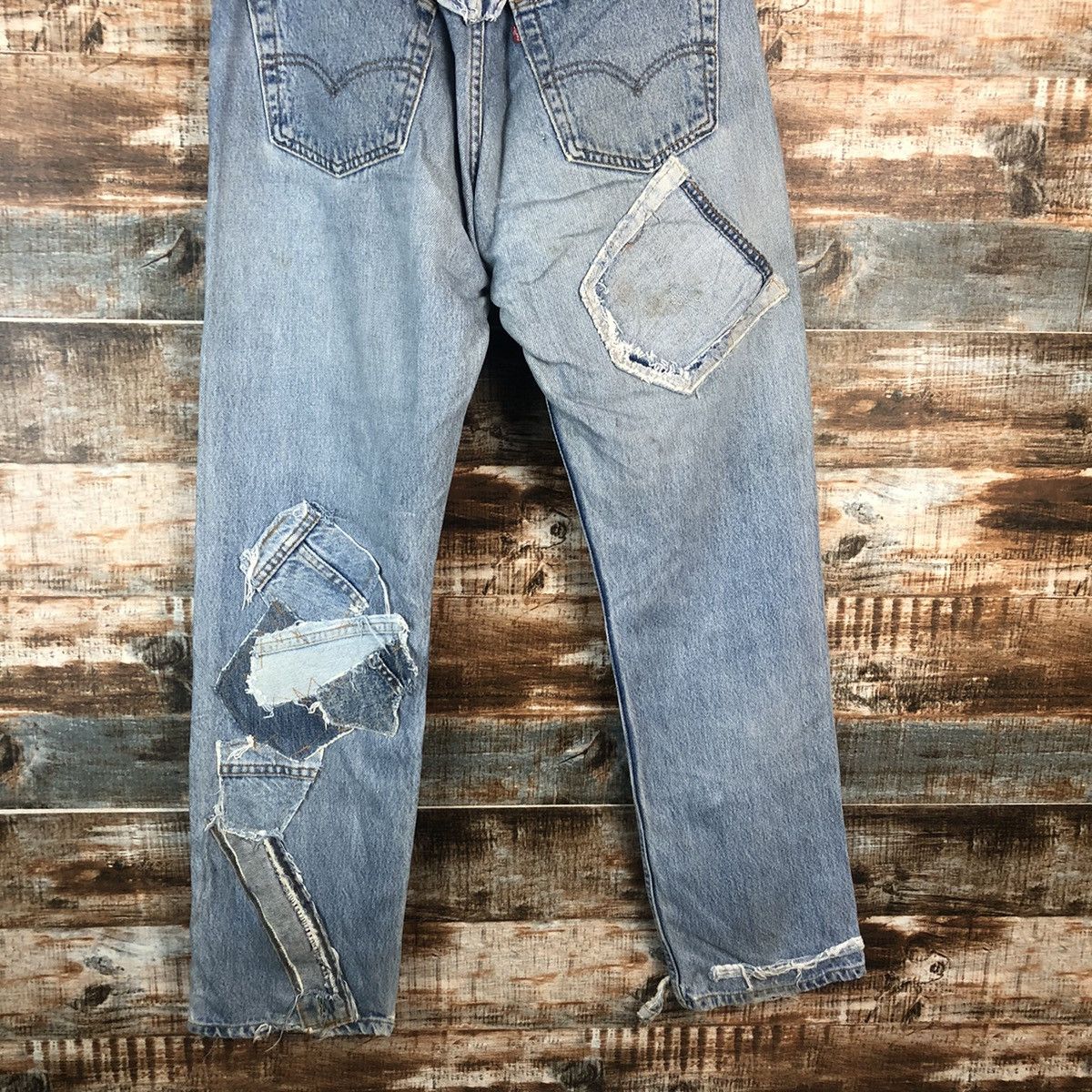Levi's DLL Levis X Quana double waist reconstruct Denim #A2067 Size US 31 - 19 Thumbnail