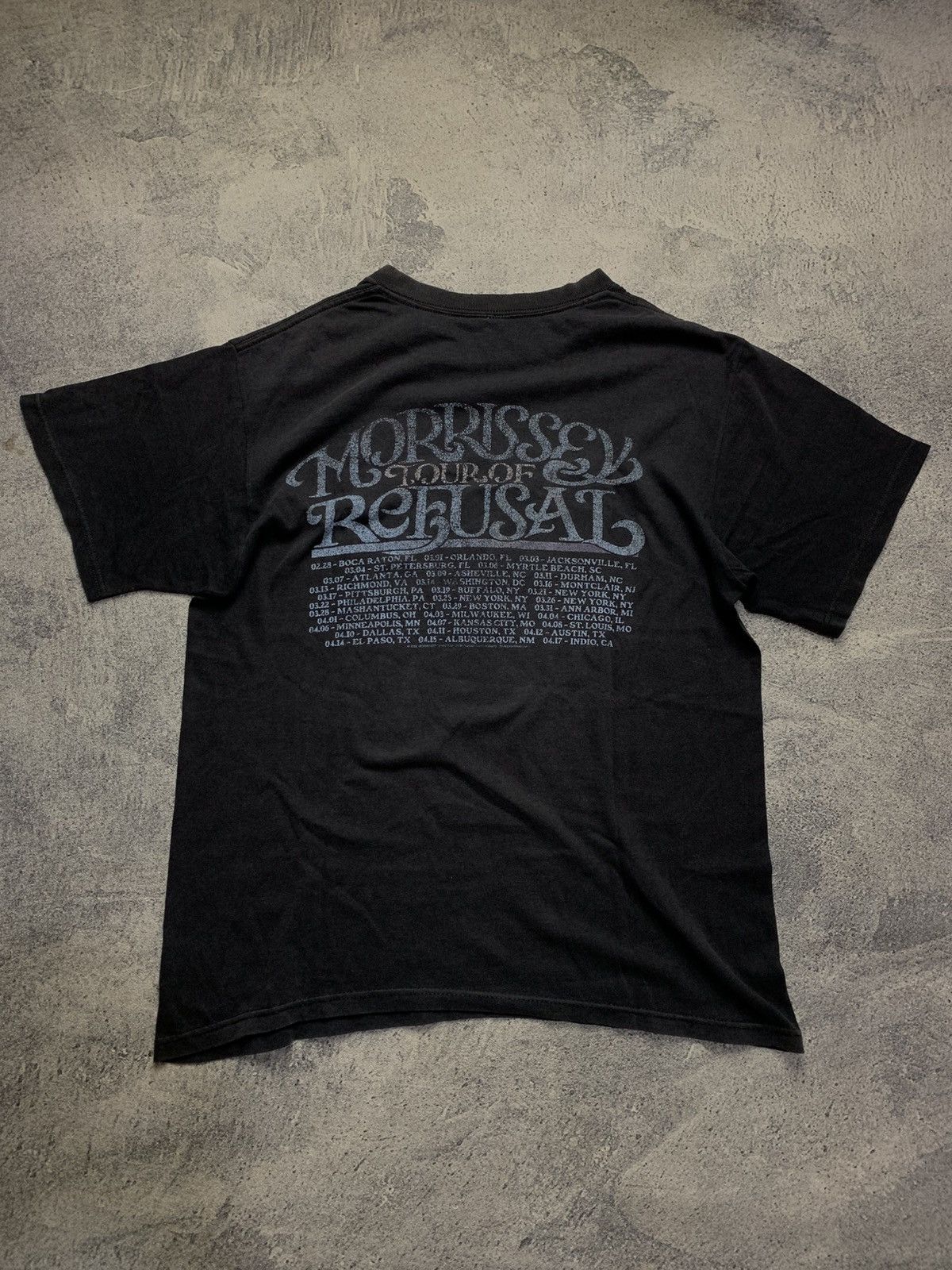 Band Tees 🐍 Morrissey Tour Of Refusal 2009 Tshirt Size US M / EU 48-50 / 2 - 6 Thumbnail
