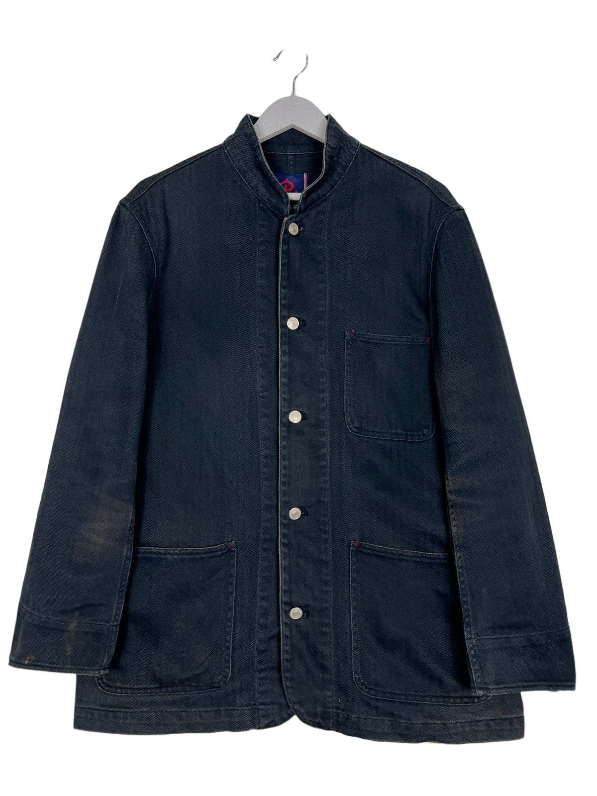 Blue Blue Japan 🔥 BLUE BLUE OBSCURE INDIGO HBT CHORE JACKET Size US M / EU 48-50 / 2 - 2 Thumbnail