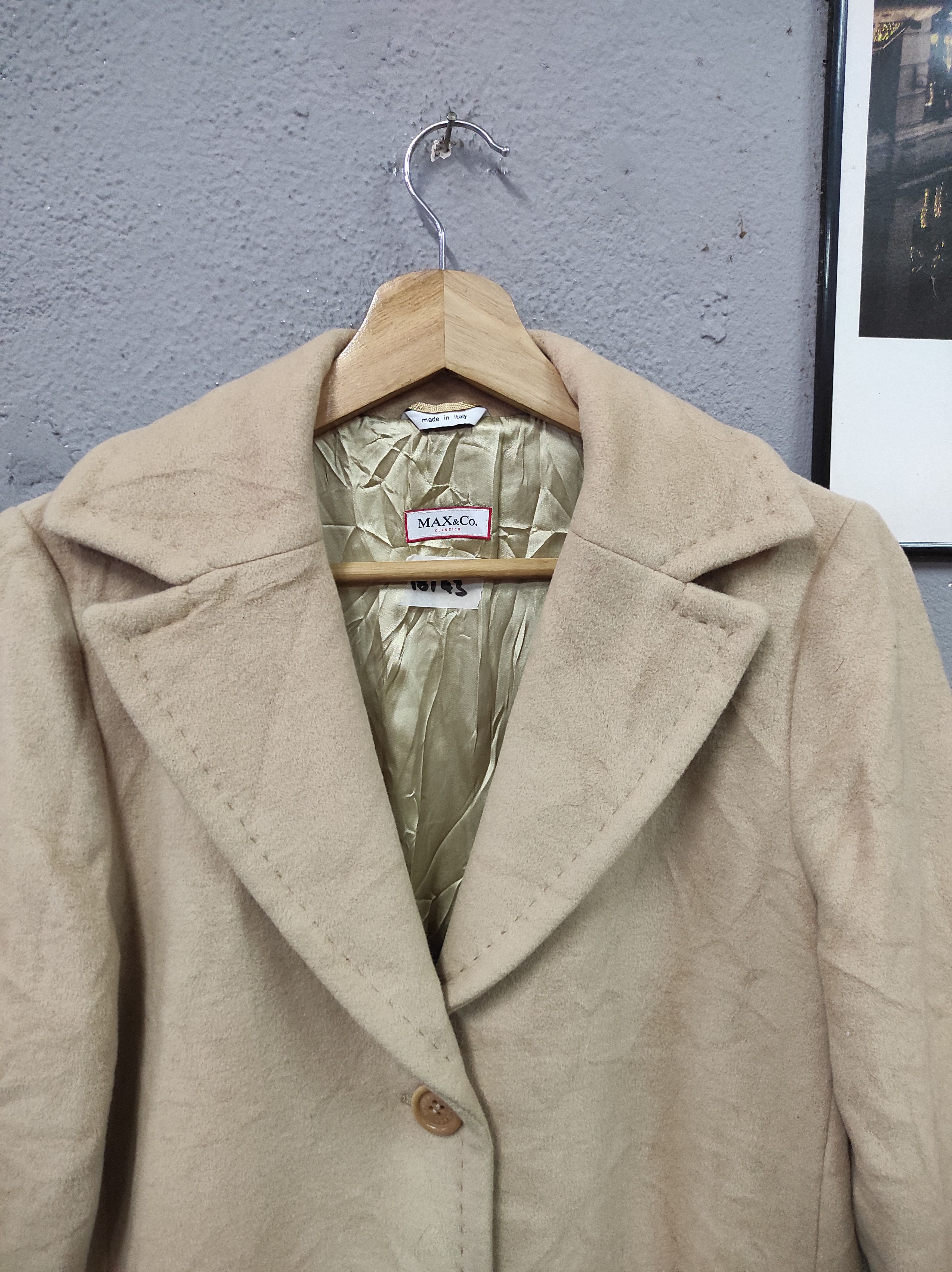MAX&Co. × Max Mara MAX & CO CLASSICS COAT OVERCOAT LONG JACKET Size M / US 6-8 / IT 42-44 - 4 Thumbnail