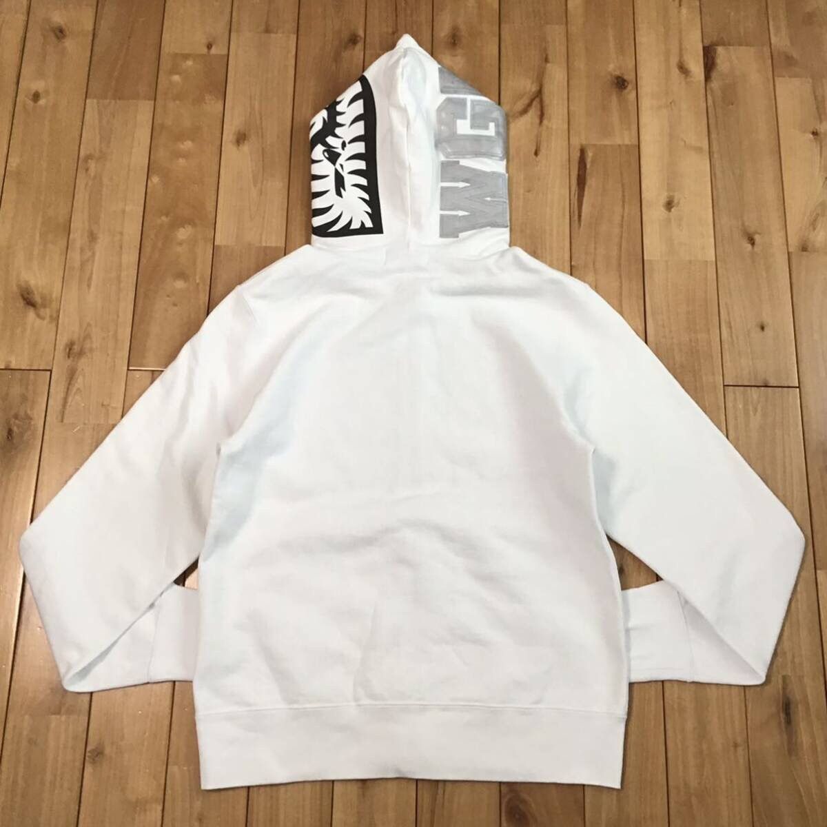 Bape BAPE Reflector Shark full zip hoodie White a bathing ape Size US M / EU 48-50 / 2 - 5 Thumbnail