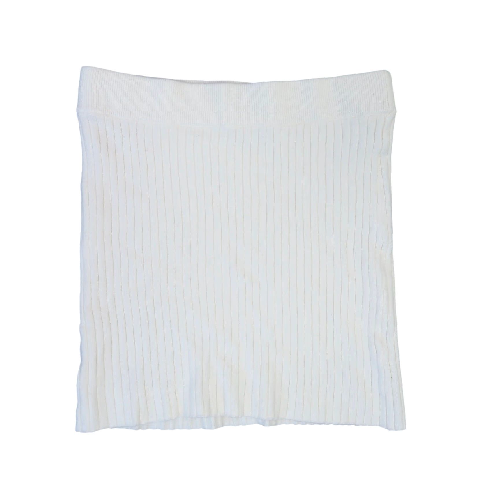 Abercrombie & Fitch Abercrombie & Fitch Cream Ribbed Knit Sweater Mini Skirt S Womens Cotton Nylon Viscose Knit Short Solid Fall Winter Spring Casual Size S / US 4 / IT 40 - 2 Thumbnail