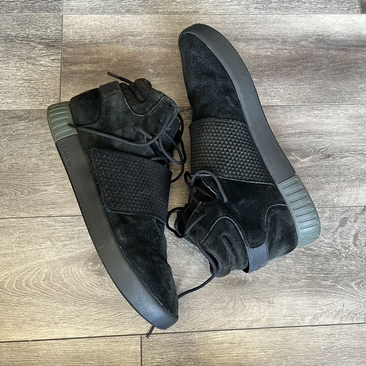 Adidas adidas Tubular Invader Strap Triple Black Sneakers BB1169 Size US 13 / EU 46 - 2 Thumbnail
