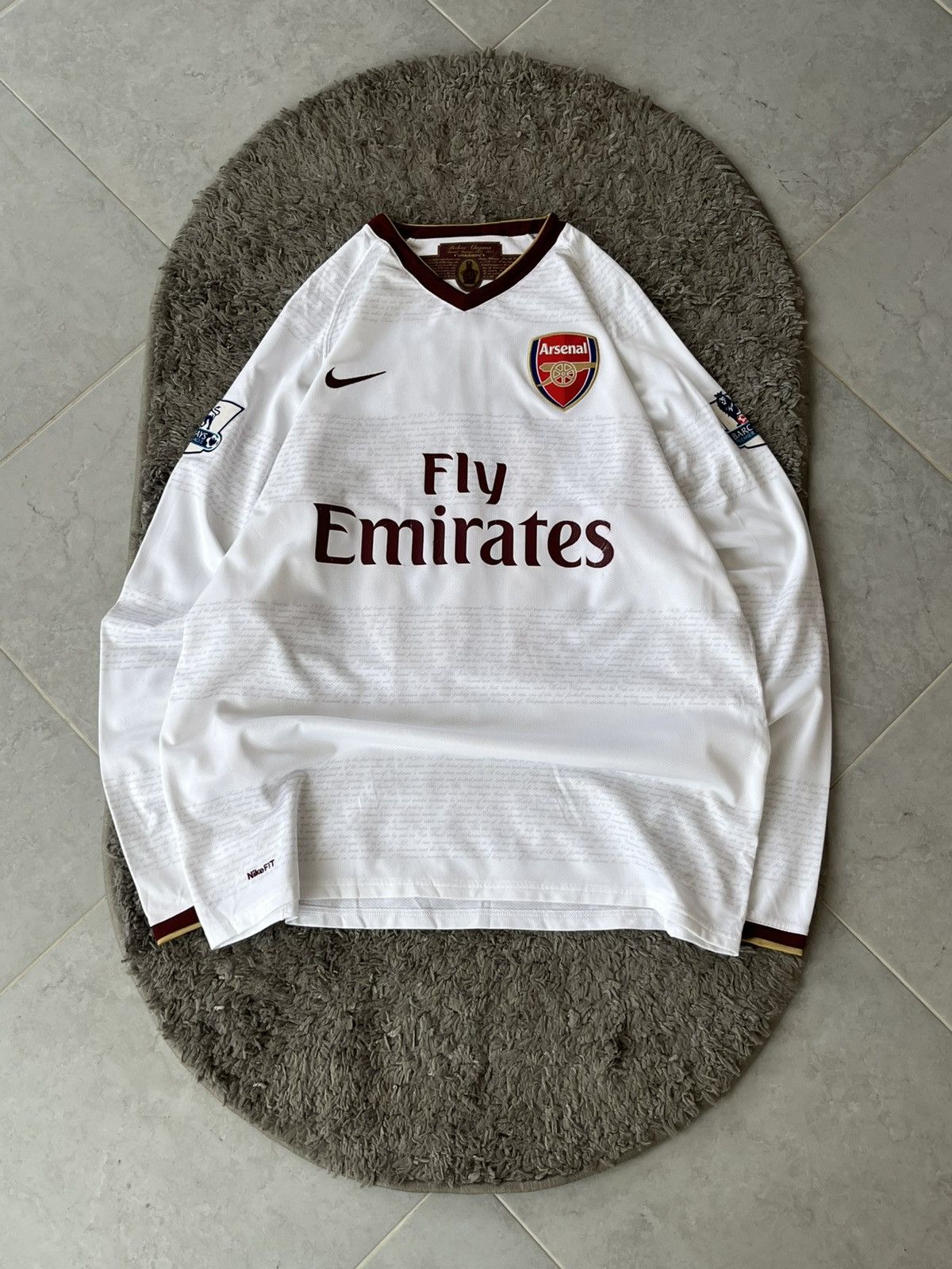 Nike Vintage Soccer Jersey Arsenal 2007/2008 Dunn Size US L / EU 52-54 / 3 - 1 Thumbnail