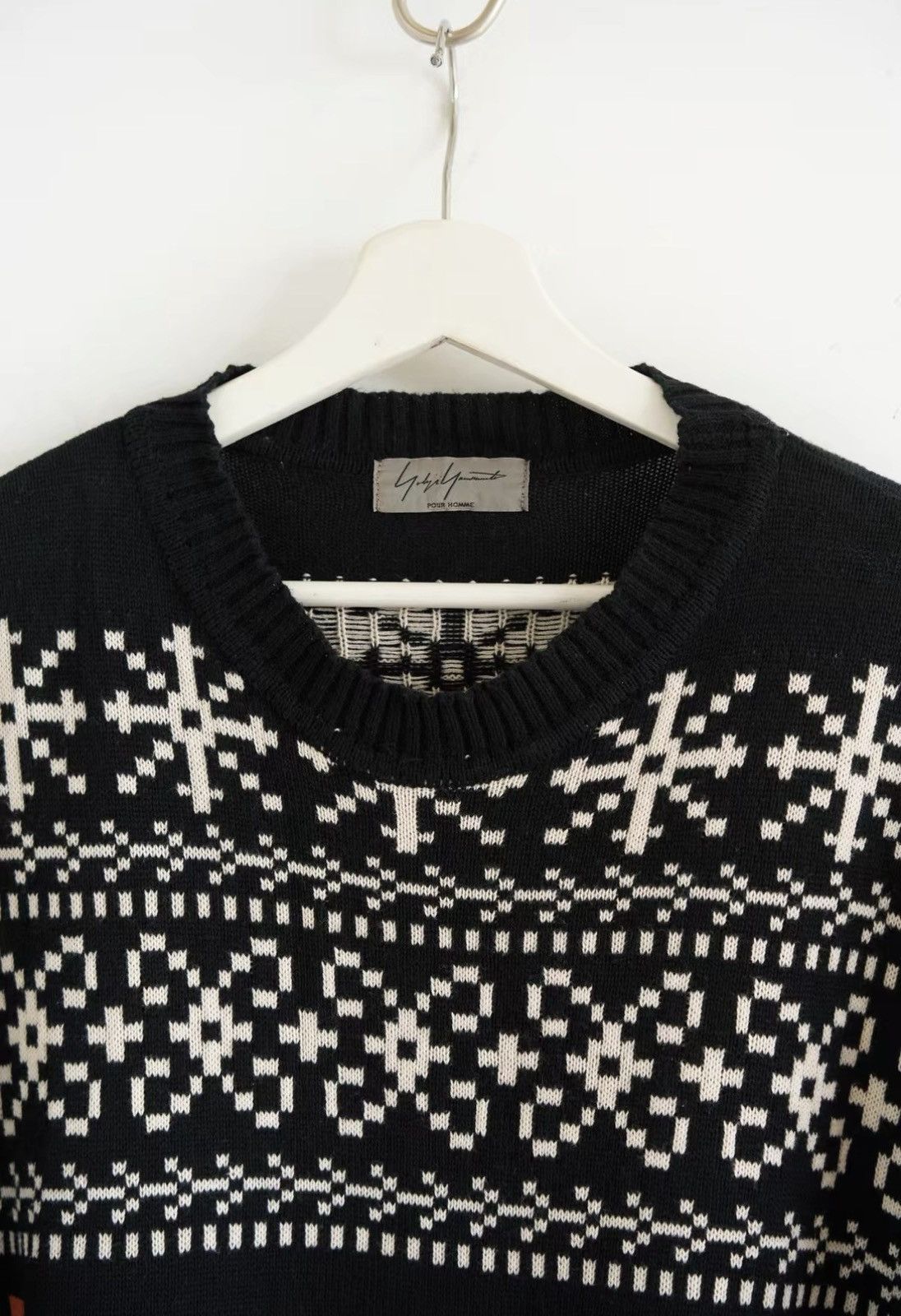 Yohji Yamamoto Yohji Yamamoto 16AW Fair Isle Jacquard Knit Sweater J4 Size US M / EU 48-50 / 2 - 3 Thumbnail