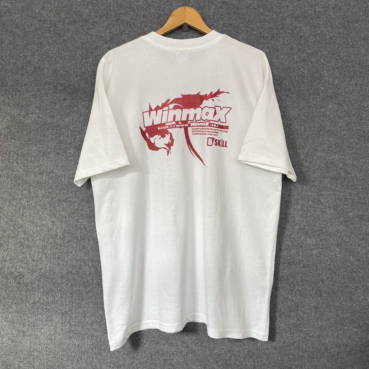 Vintage Vintage 2000s Winmax Japanese Brake Pad Company Promo TShirt Size US XL / EU 56 / 4 - 1 Thumbnail