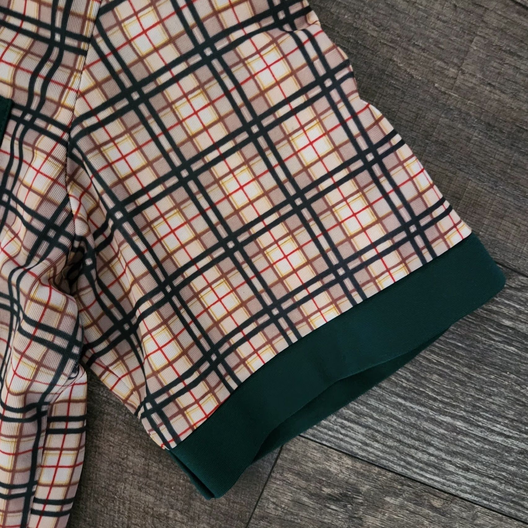 Vintage VINTAGE Barco Golf Polo Shirt Mens Large Full Zip Green Plaid USA MADE Mens Regular Short Sleeve Polo Retro 80s Fashion Size US L / EU 52-54 / 3 - 7 Thumbnail