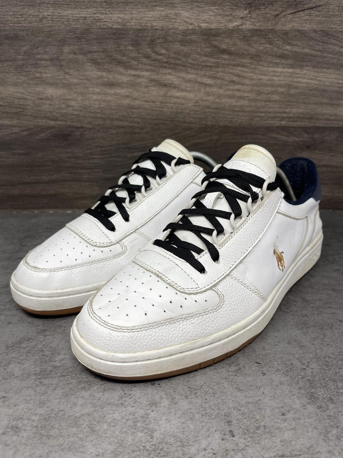 Polo Ralph Lauren Polo Ralph Lauren Court Leather Sneakers Mens Size 10 Size US 10 / EU 43 - 2 Thumbnail
