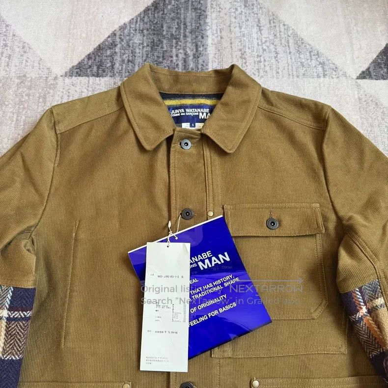 Junya Watanabe Junya Watanabe Velvet Wool Tweed Patchwork Work Jacket Size US S / EU 44-46 / 1 - 2 Thumbnail