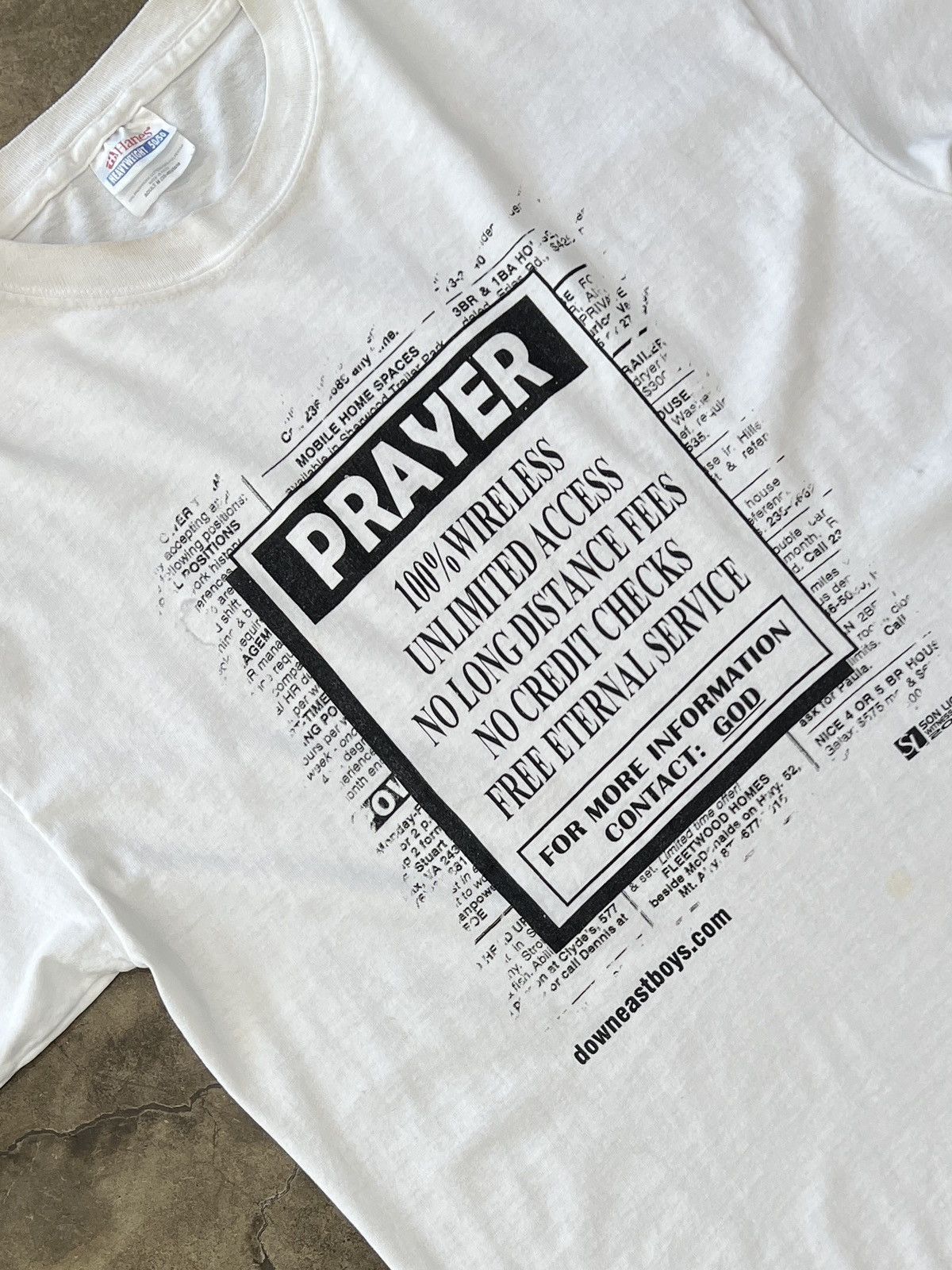 Vintage Vintage 2003 Religious Prayer Contact God Wireless Medium Size US M / EU 48-50 / 2 - 1 Thumbnail