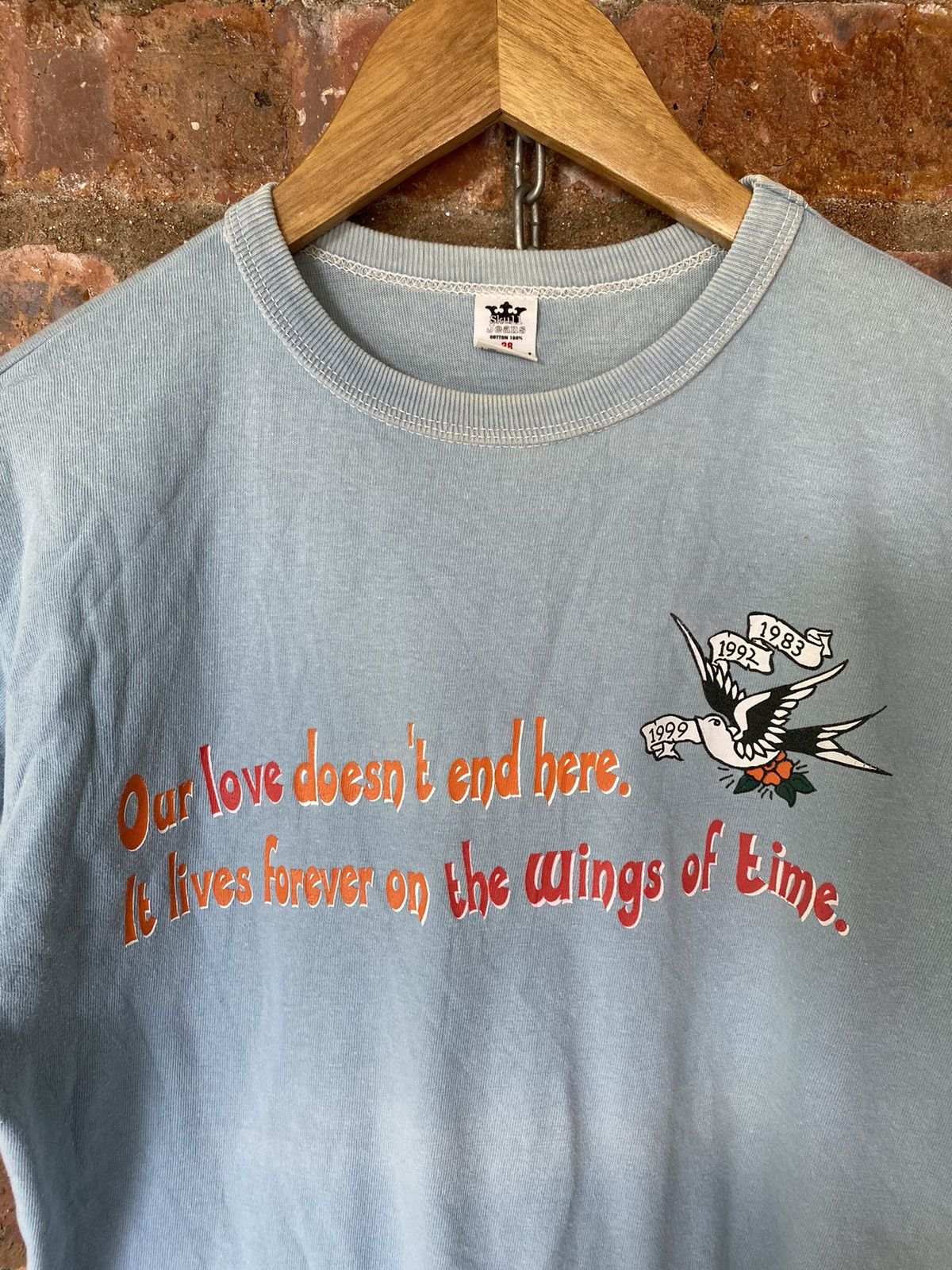 Skull Jeans by an Alchemist Vtg Poem and love tee Size US M / EU 48-50 / 2 - 3 Thumbnail