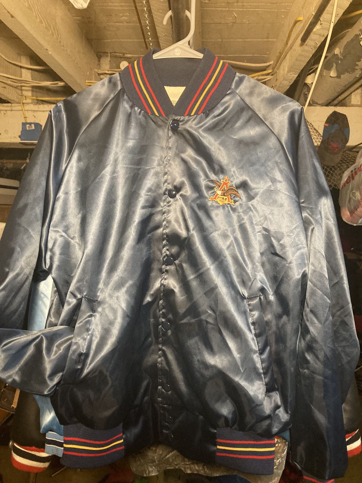 Budweiser × Vintage Vintage Anheuser Busch Satin Jacket Size US M / EU 48-50 / 2 - 1 Thumbnail